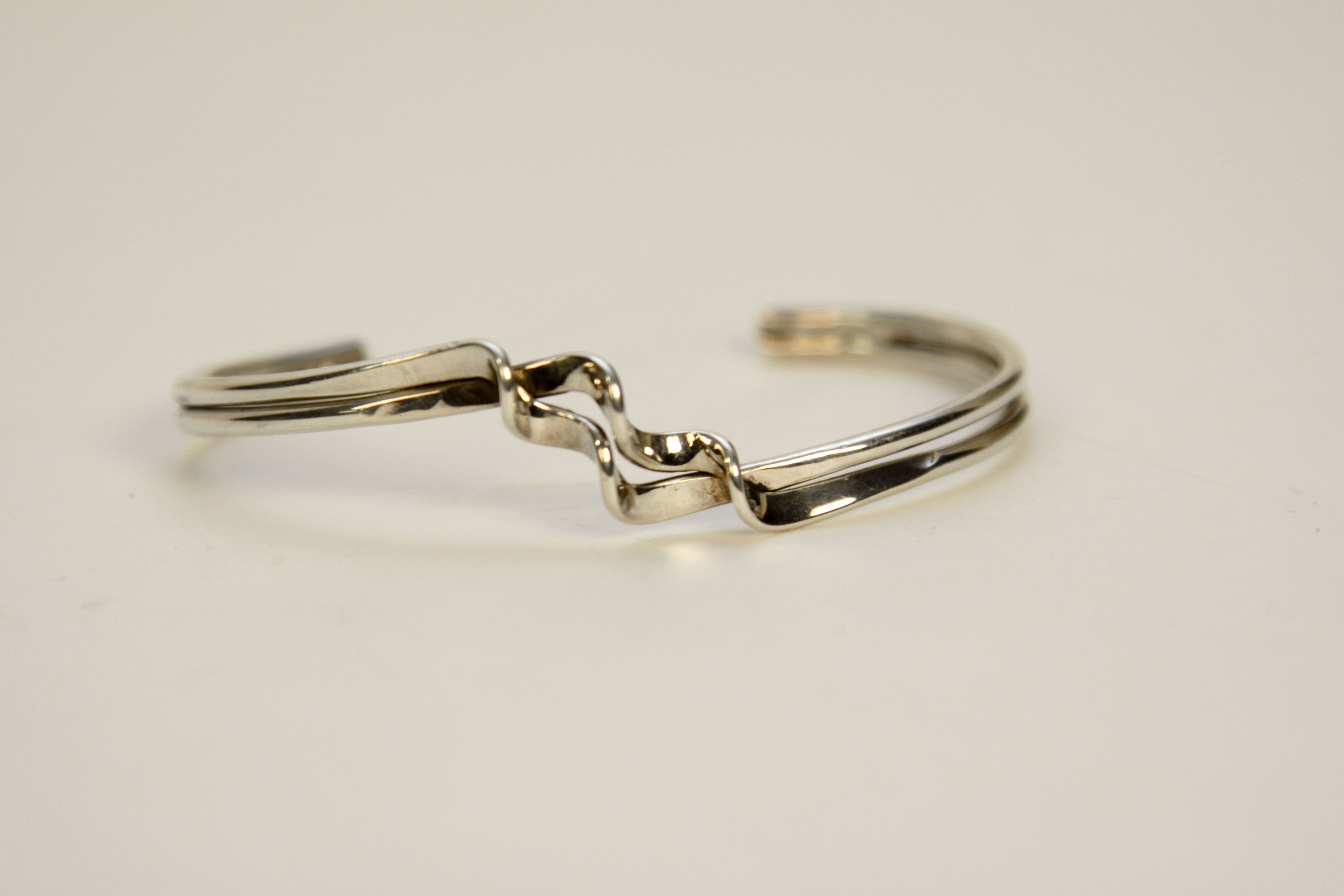 Sterling Silver Twisted Arm Cuff