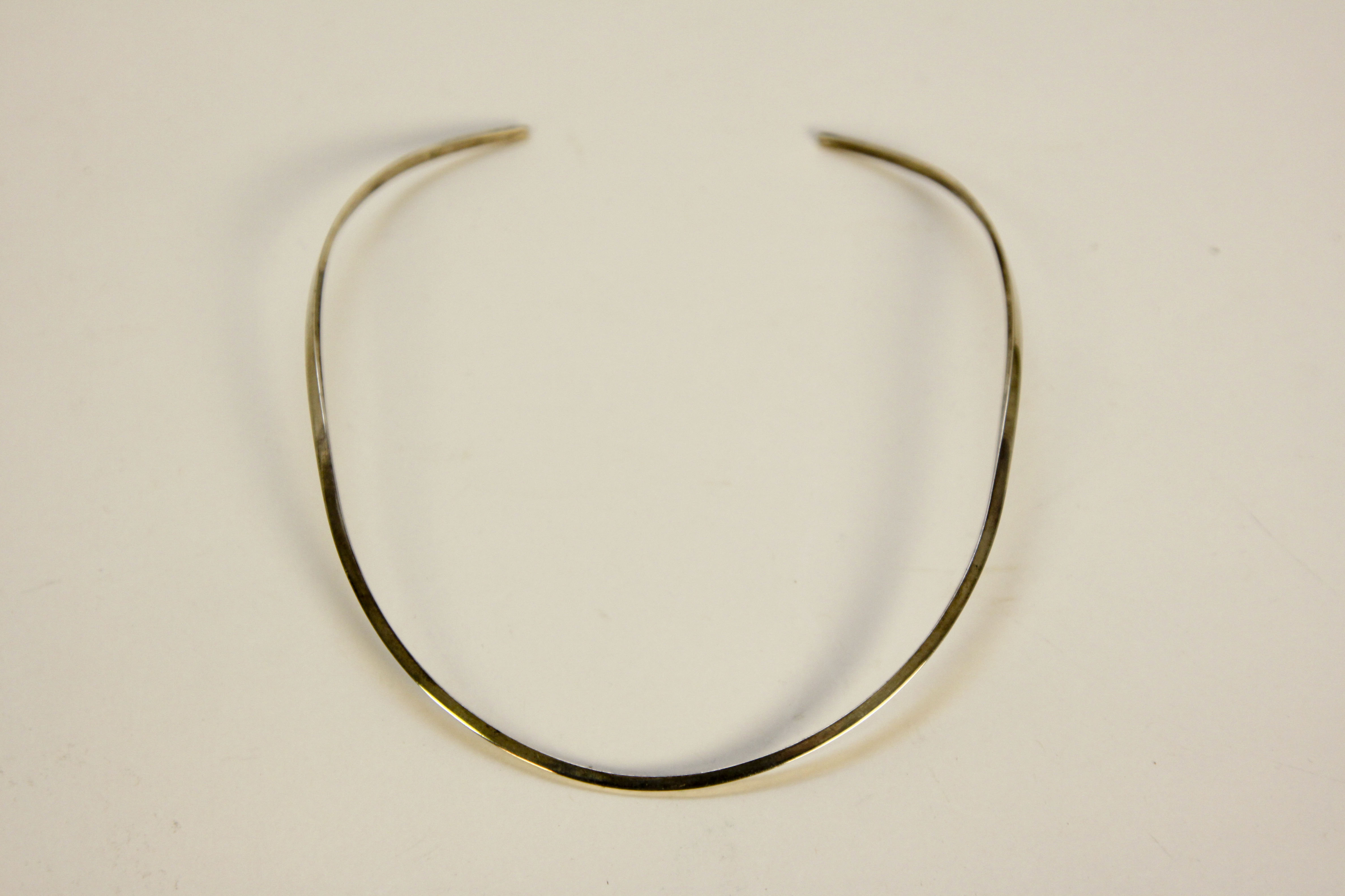 Sterling Silver Choker and Monogram Bracelet 'SGE'