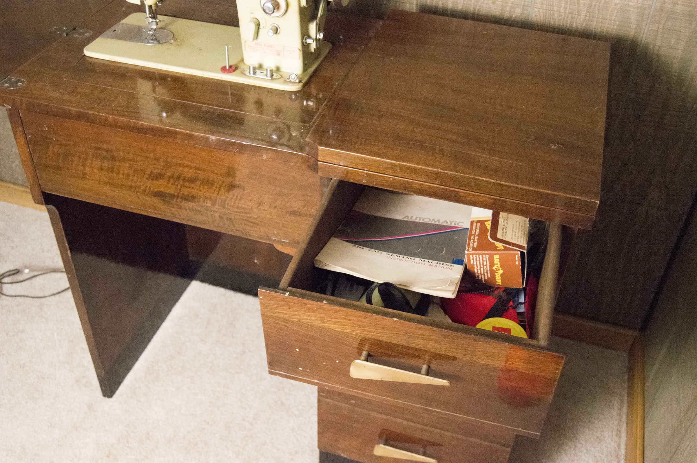 Vintage Sewing Machine Table