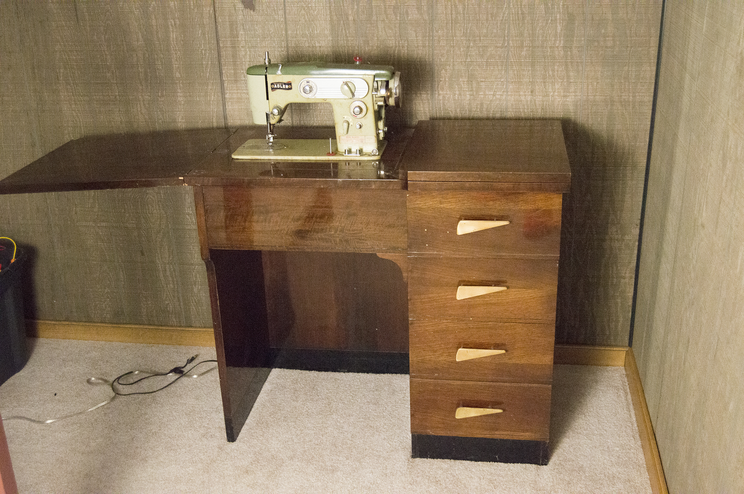 Vintage Sewing Machine Table