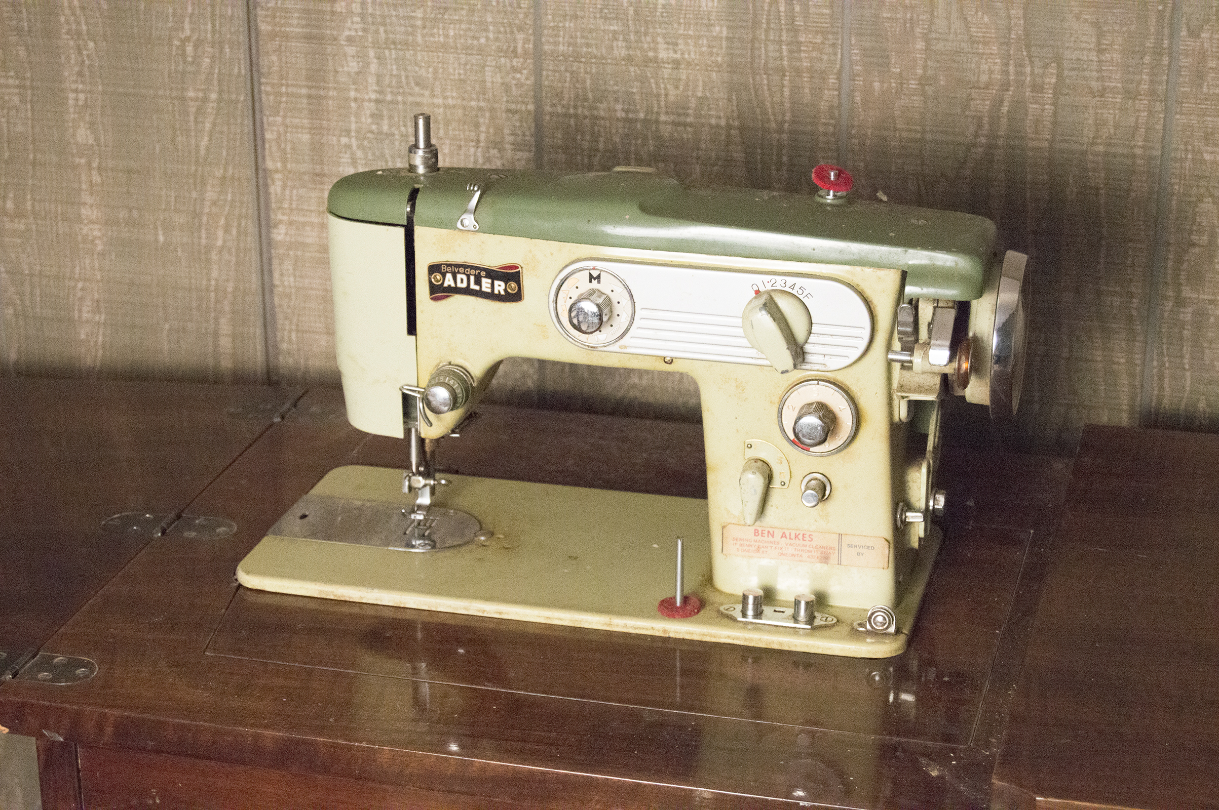 Vintage Sewing Machine Table
