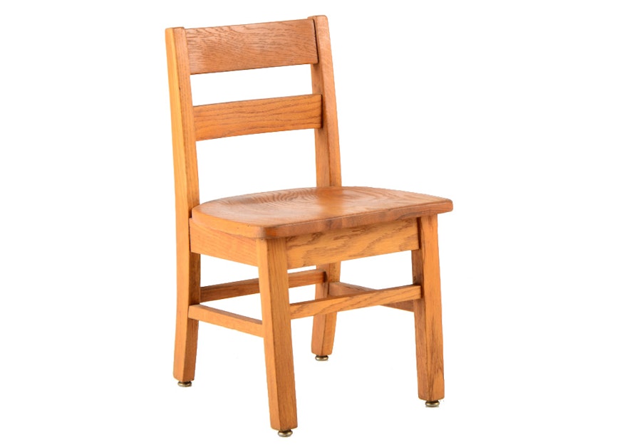Oak Child Desk Chair