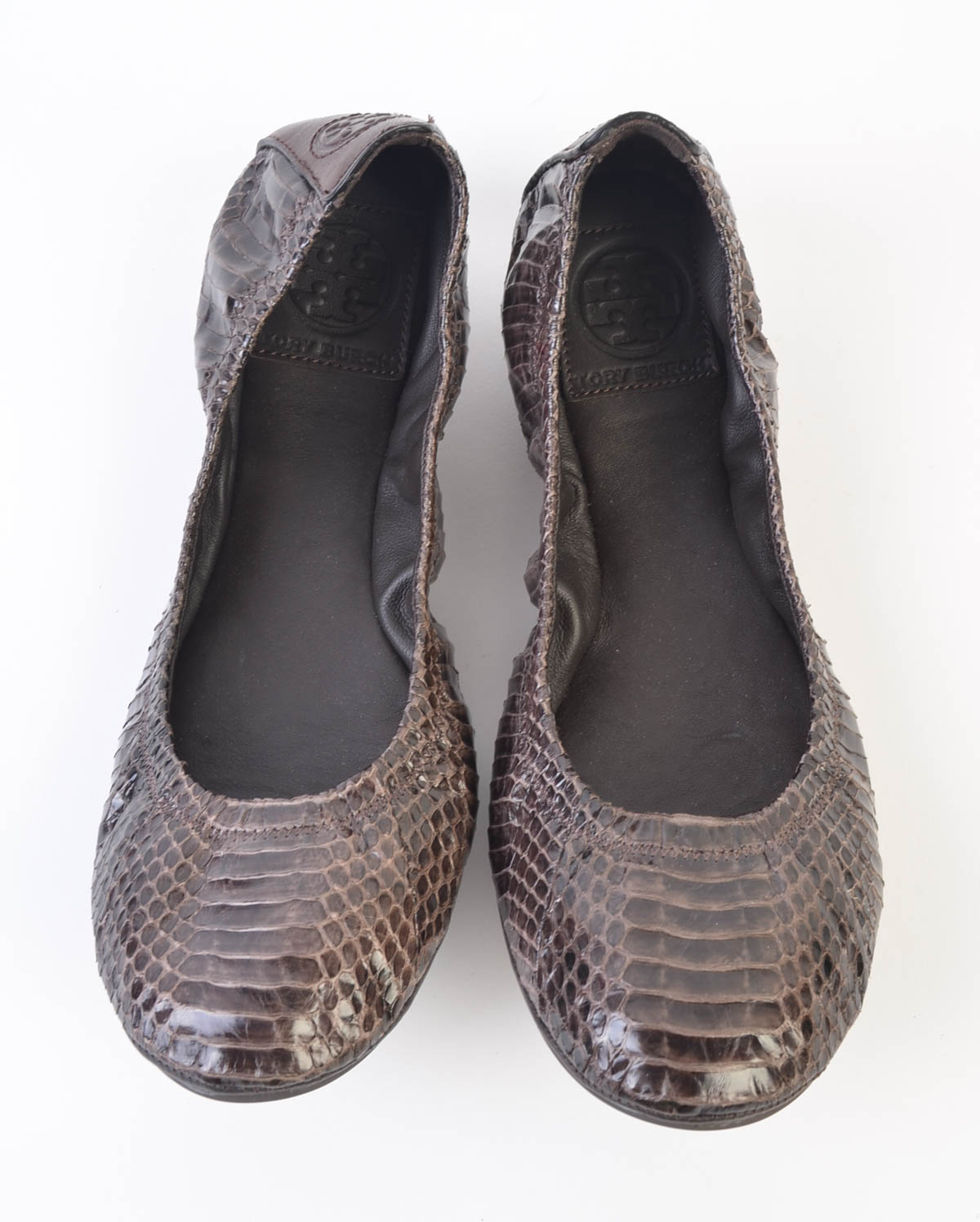 Tory Burch Snakeskin Ballet Flats
