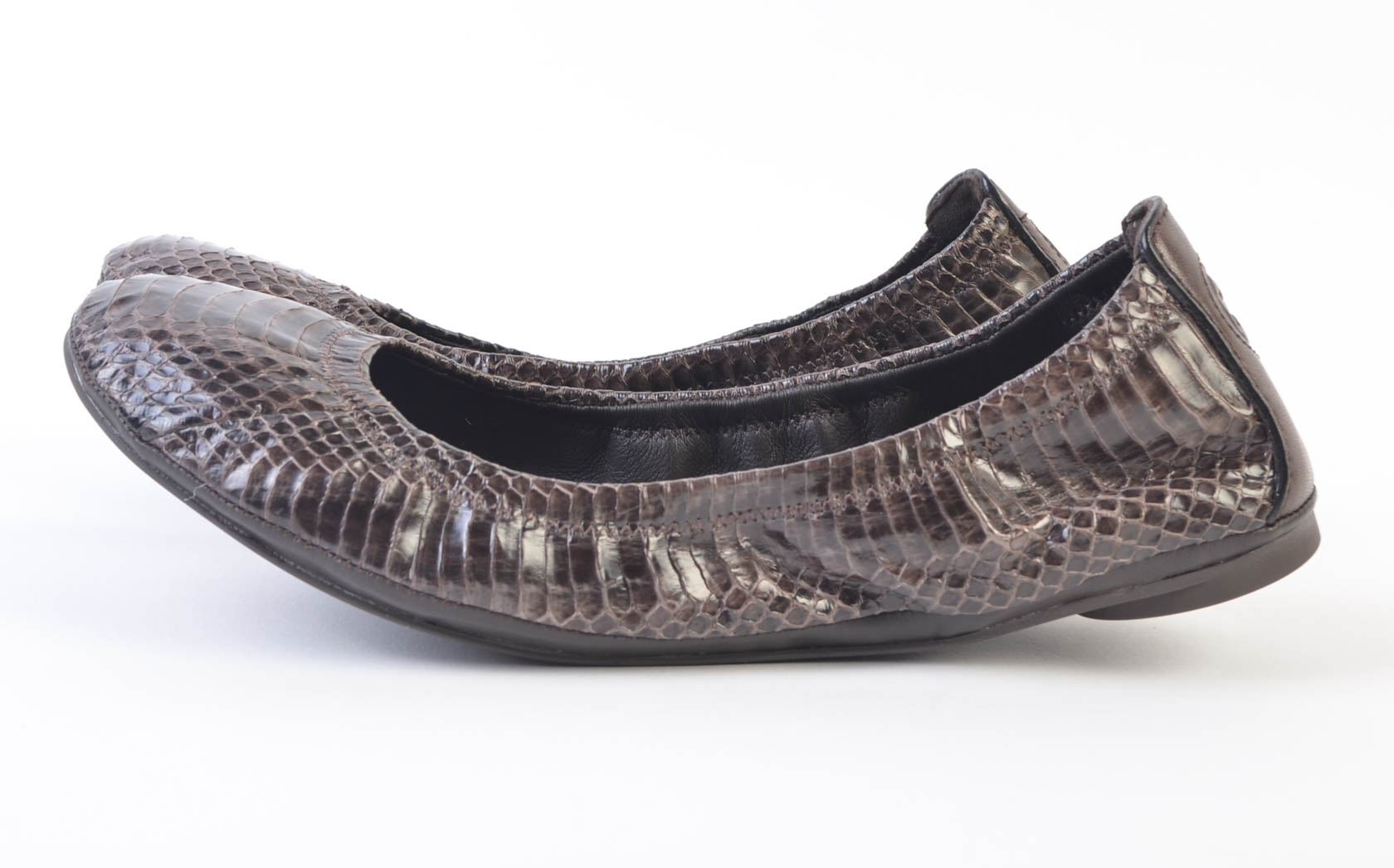 Tory Burch Snakeskin Ballet Flats