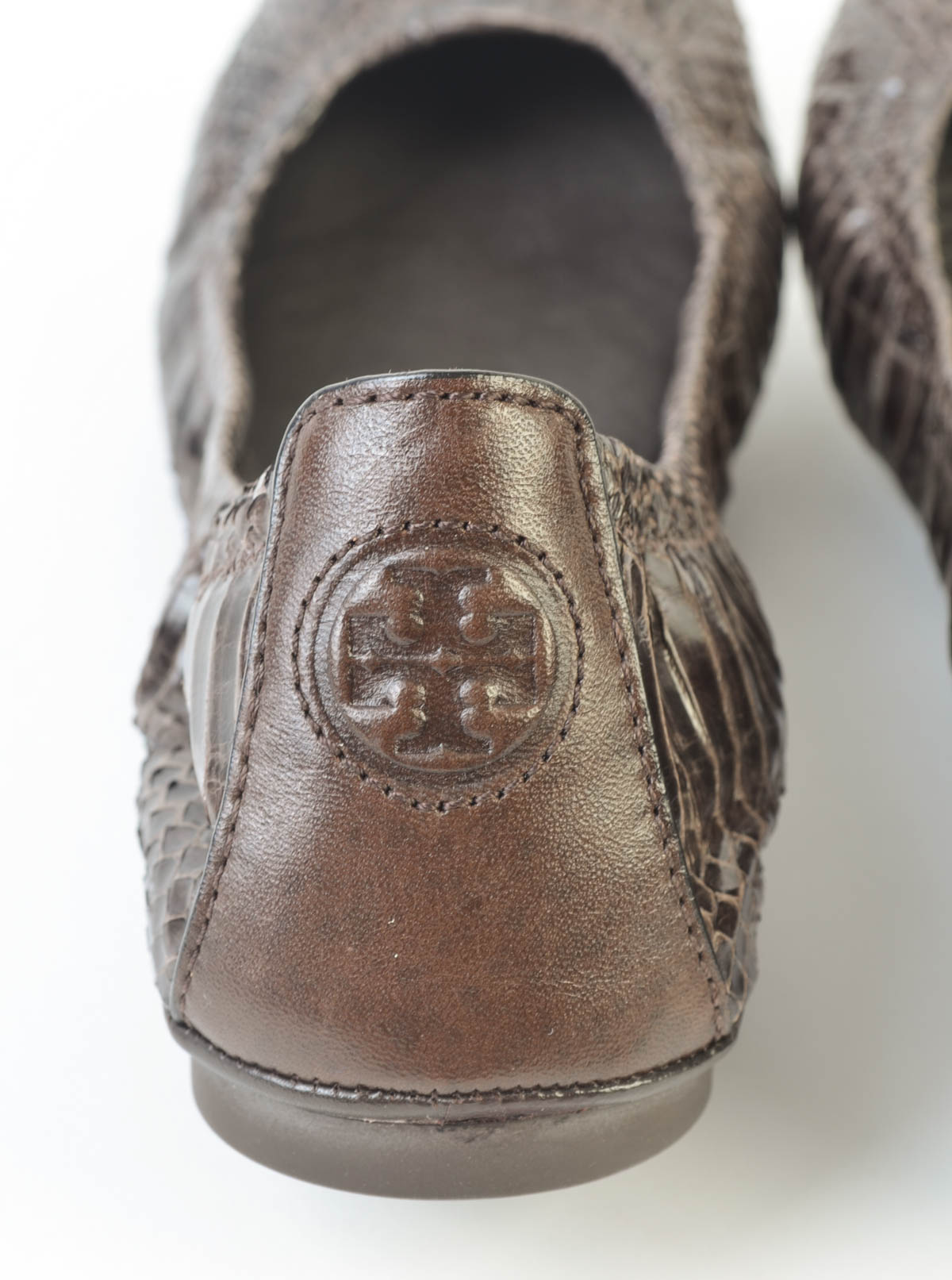 Tory Burch Snakeskin Ballet Flats