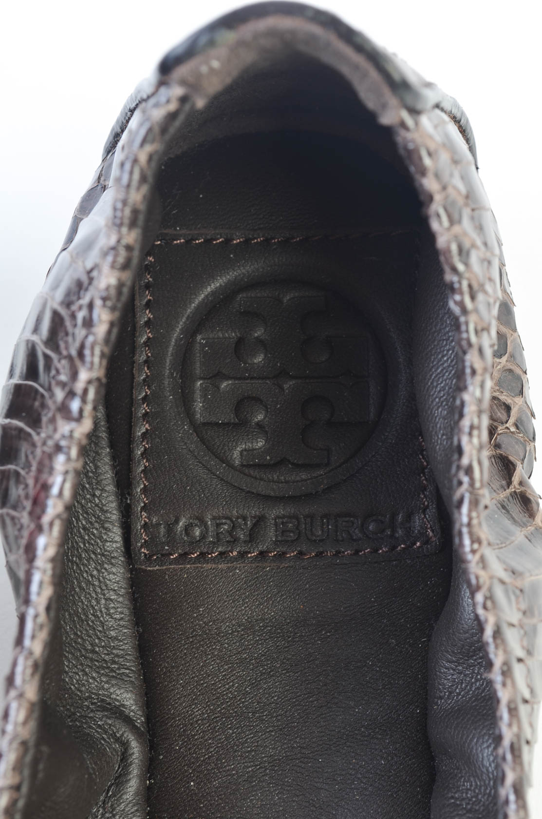 Tory Burch Snakeskin Ballet Flats