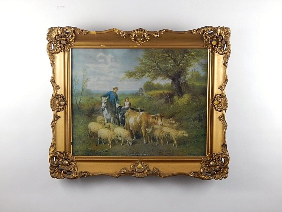 1908 Offset Lithograph Titled "Homeward Bound"