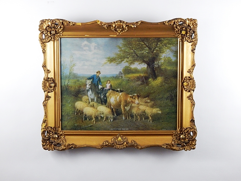 1908 Offset Lithograph Titled "Homeward Bound"