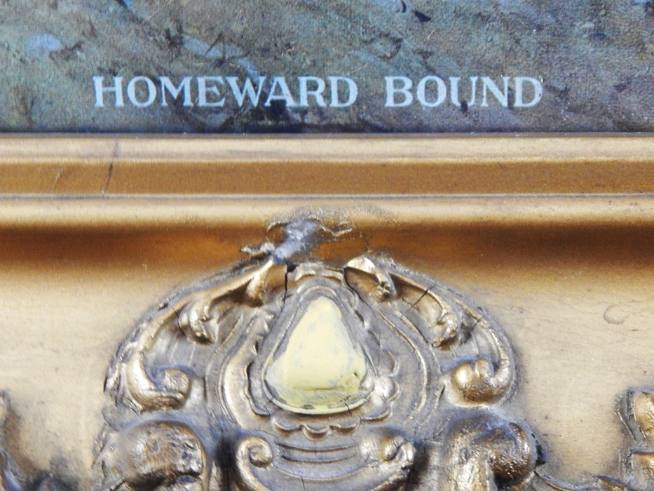 1908 Offset Lithograph Titled "Homeward Bound"