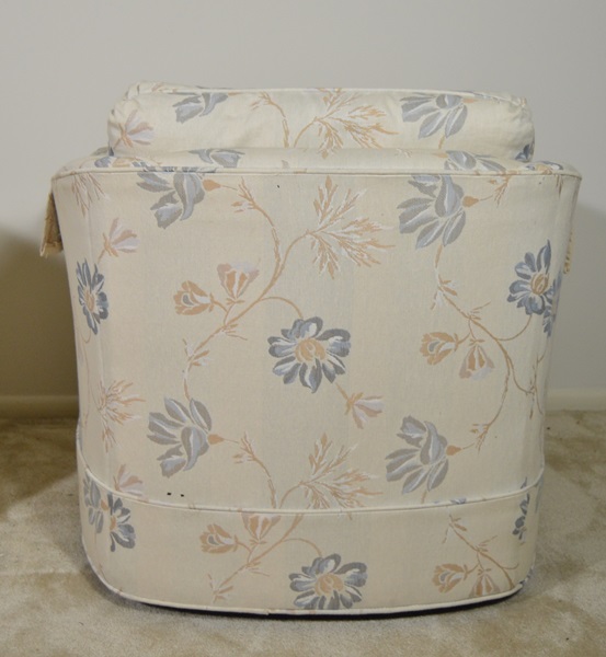 Pair of Century Barrel Back Swivel Lounge Chairs