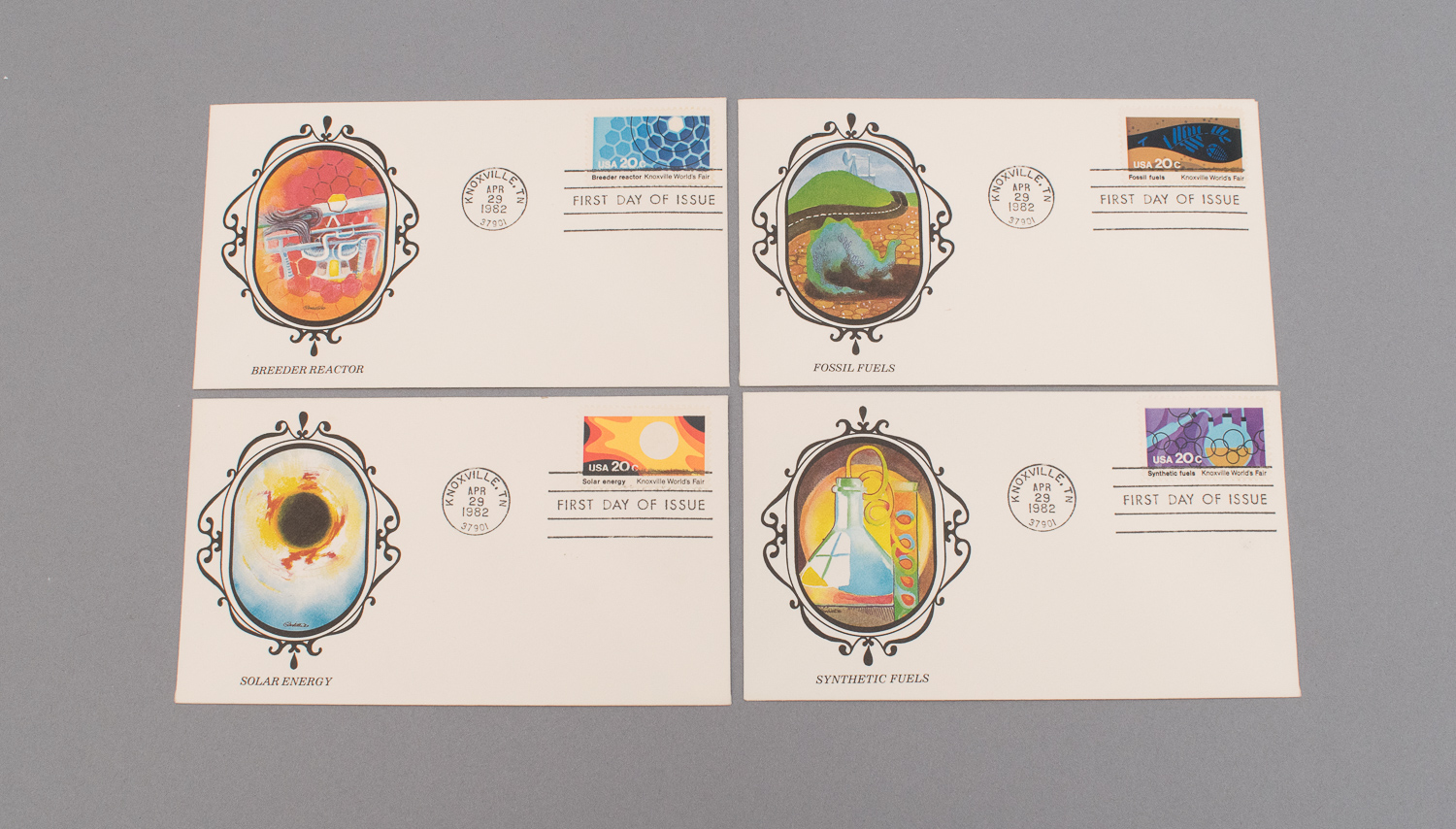 Commemorative Stamps for Knoxville World's Fair by Charley Harper
