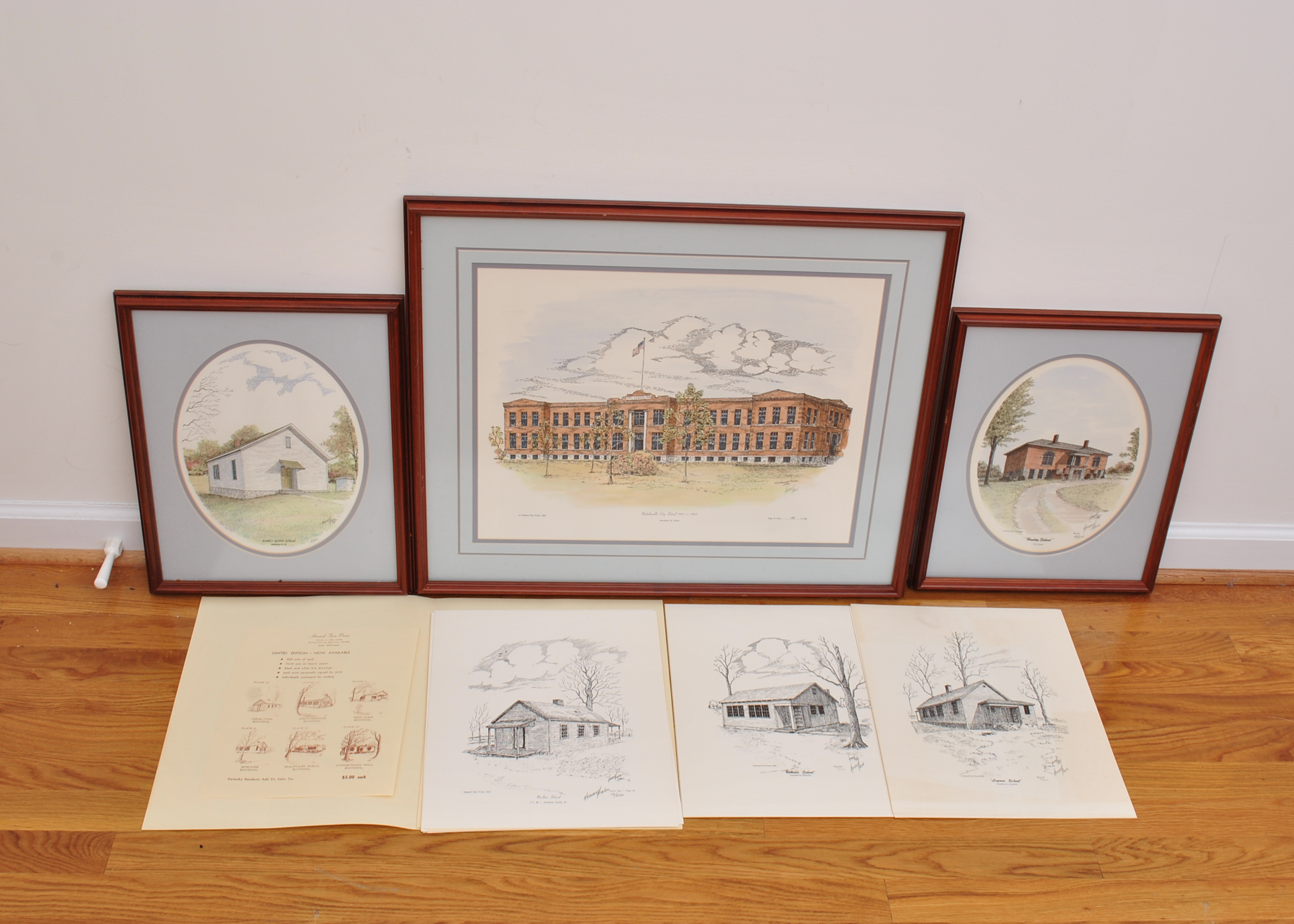 Signed Howard Fain School Prints