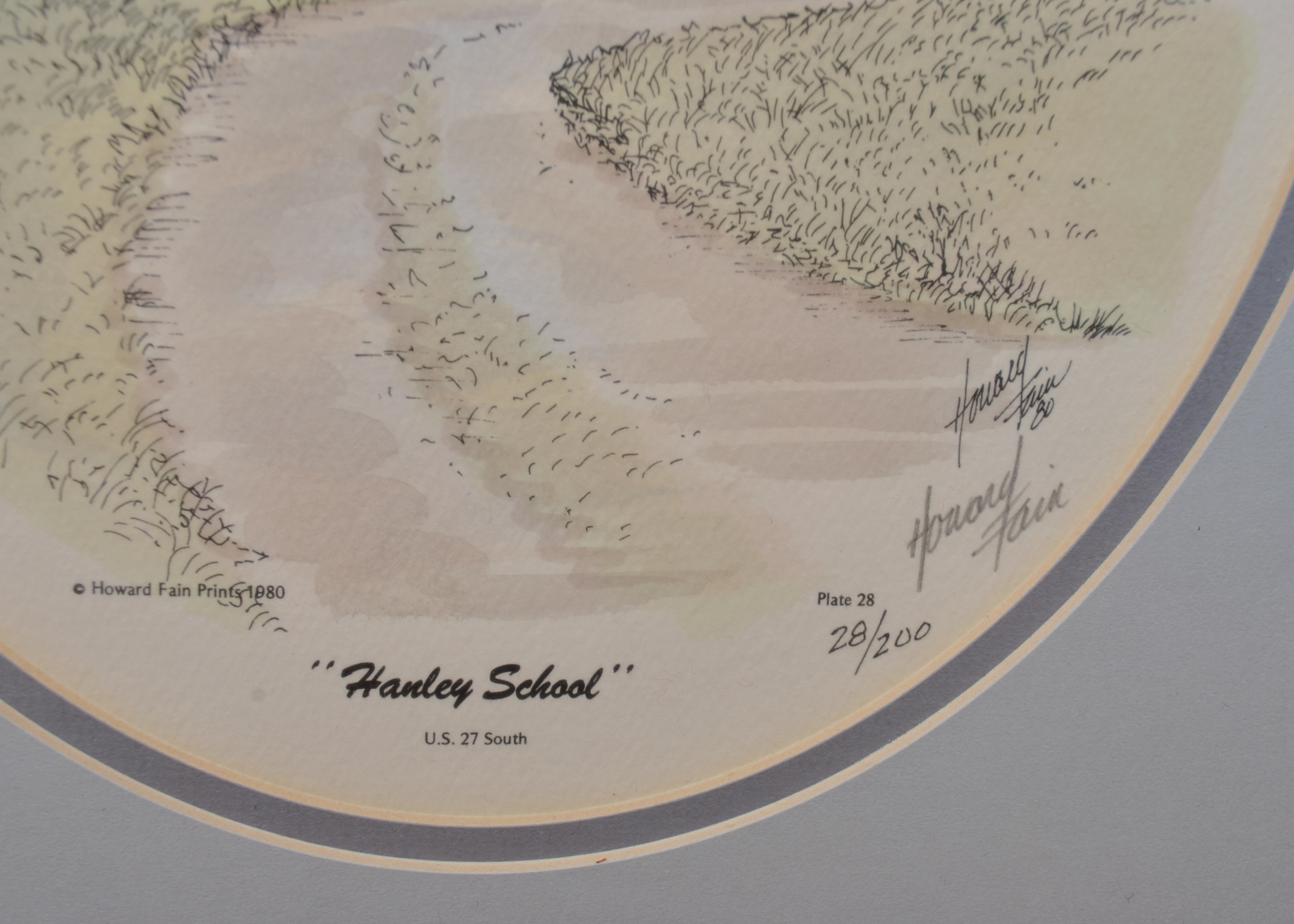 Signed Howard Fain School Prints