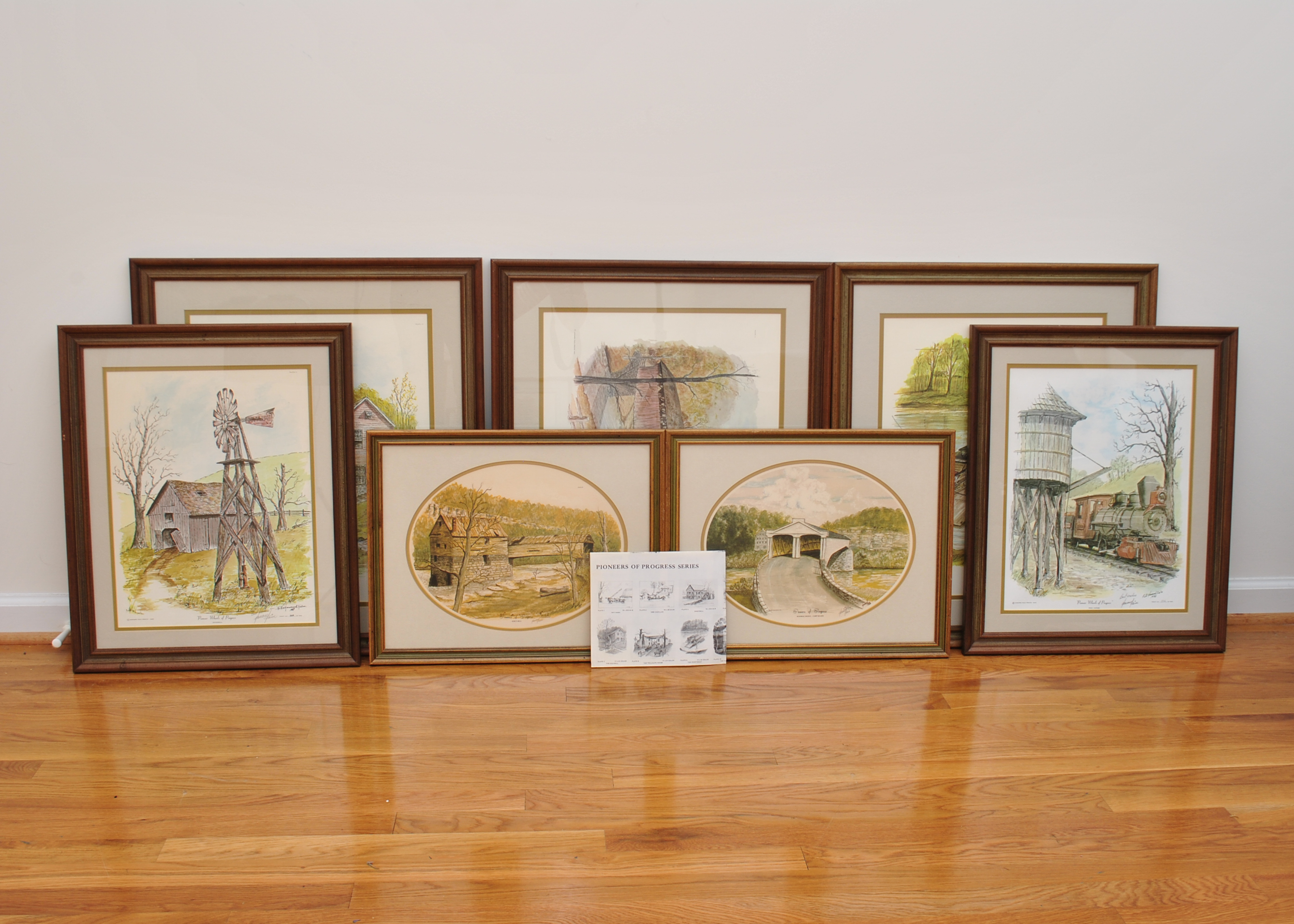 Signed Howard Fain "Pioneers of Progress" Prints