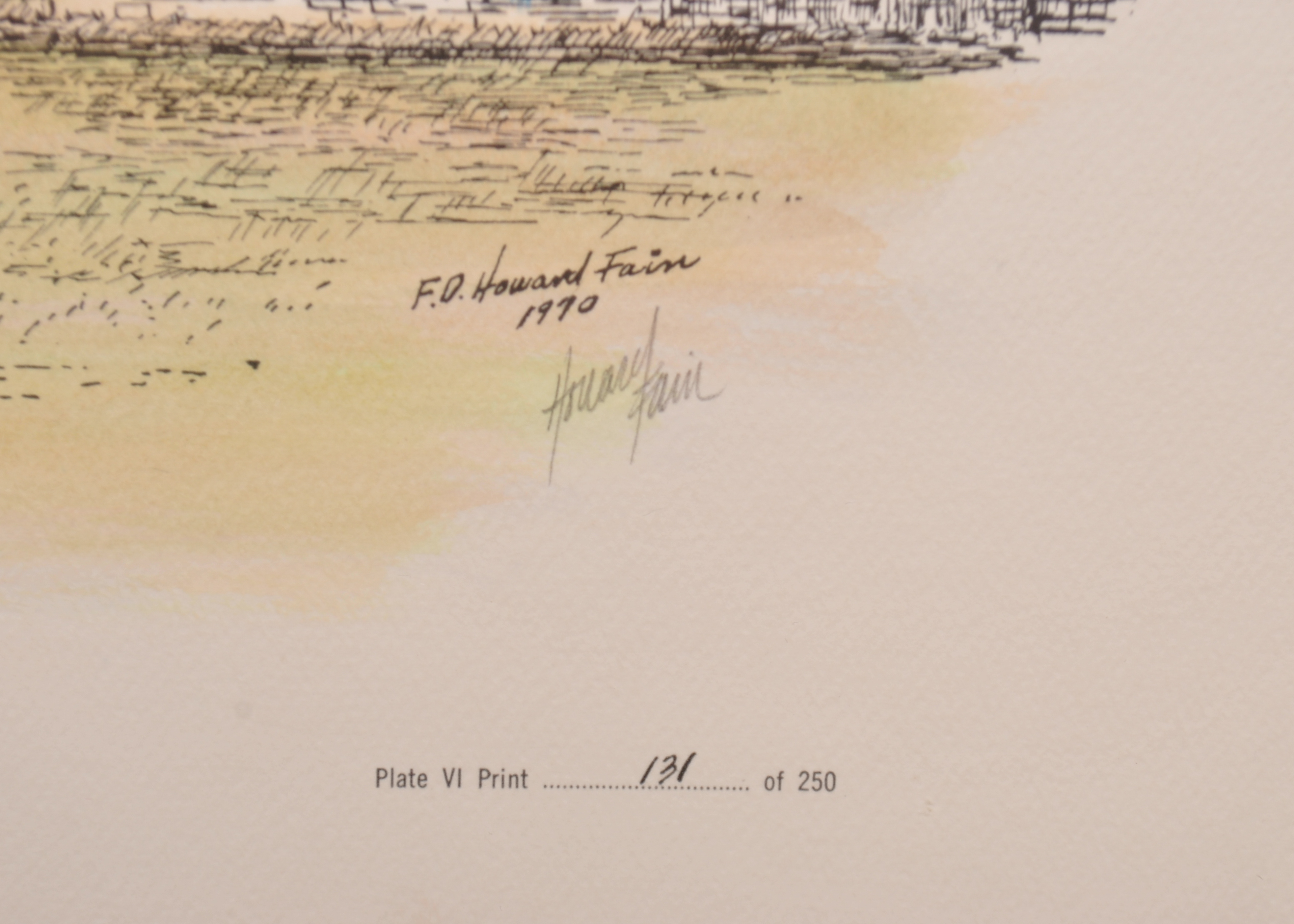 Signed Howard Fain School Prints