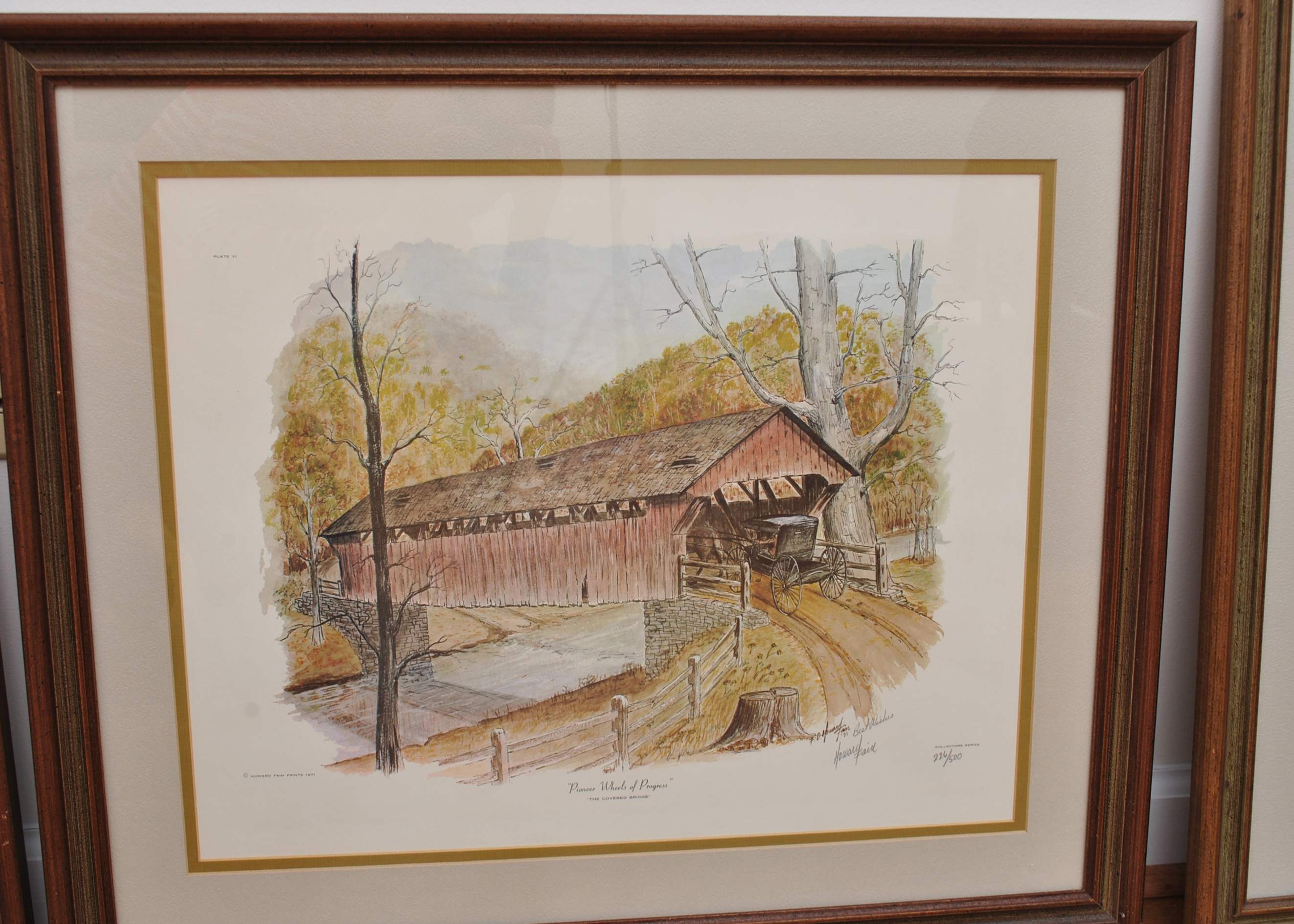 Signed Howard Fain "Pioneers of Progress" Prints