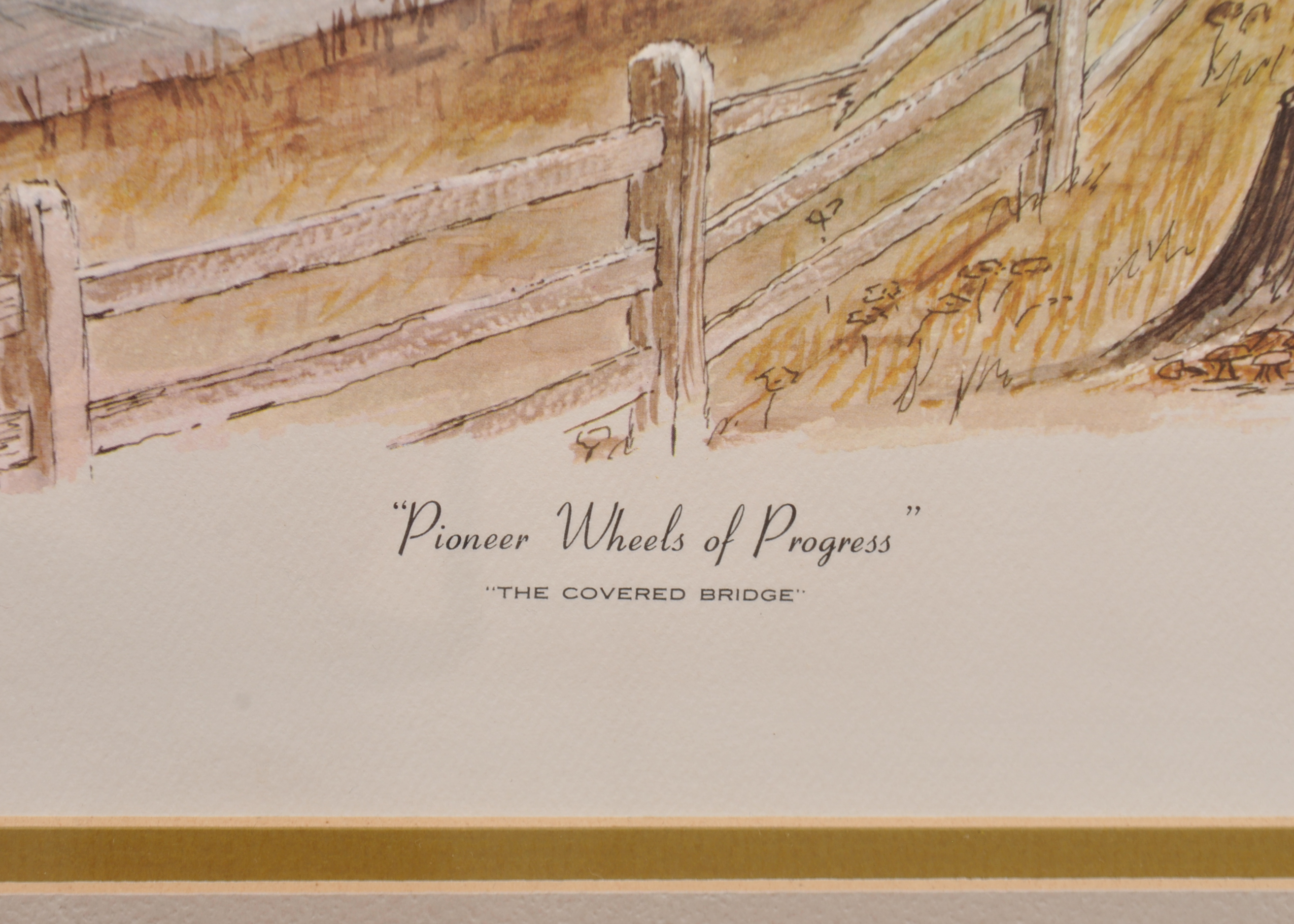 Signed Howard Fain "Pioneers of Progress" Prints