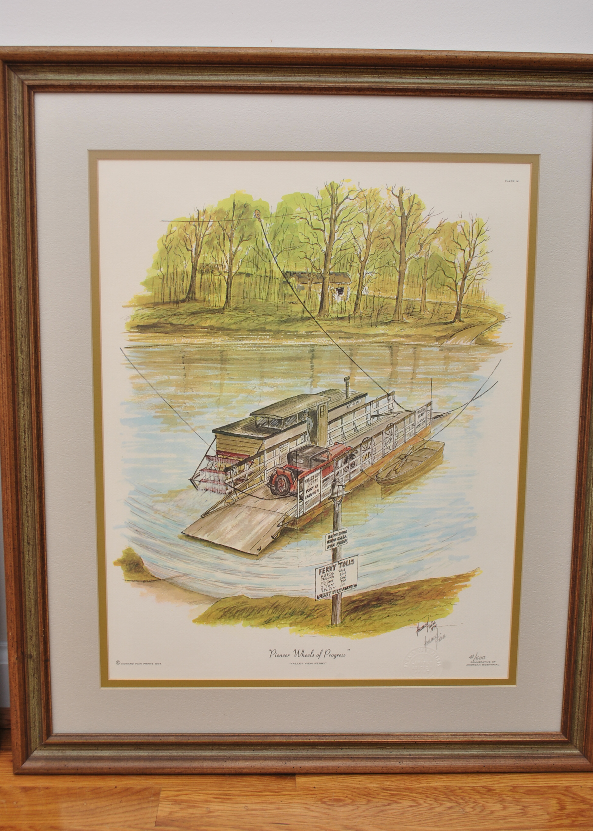 Signed Howard Fain "Pioneers of Progress" Prints