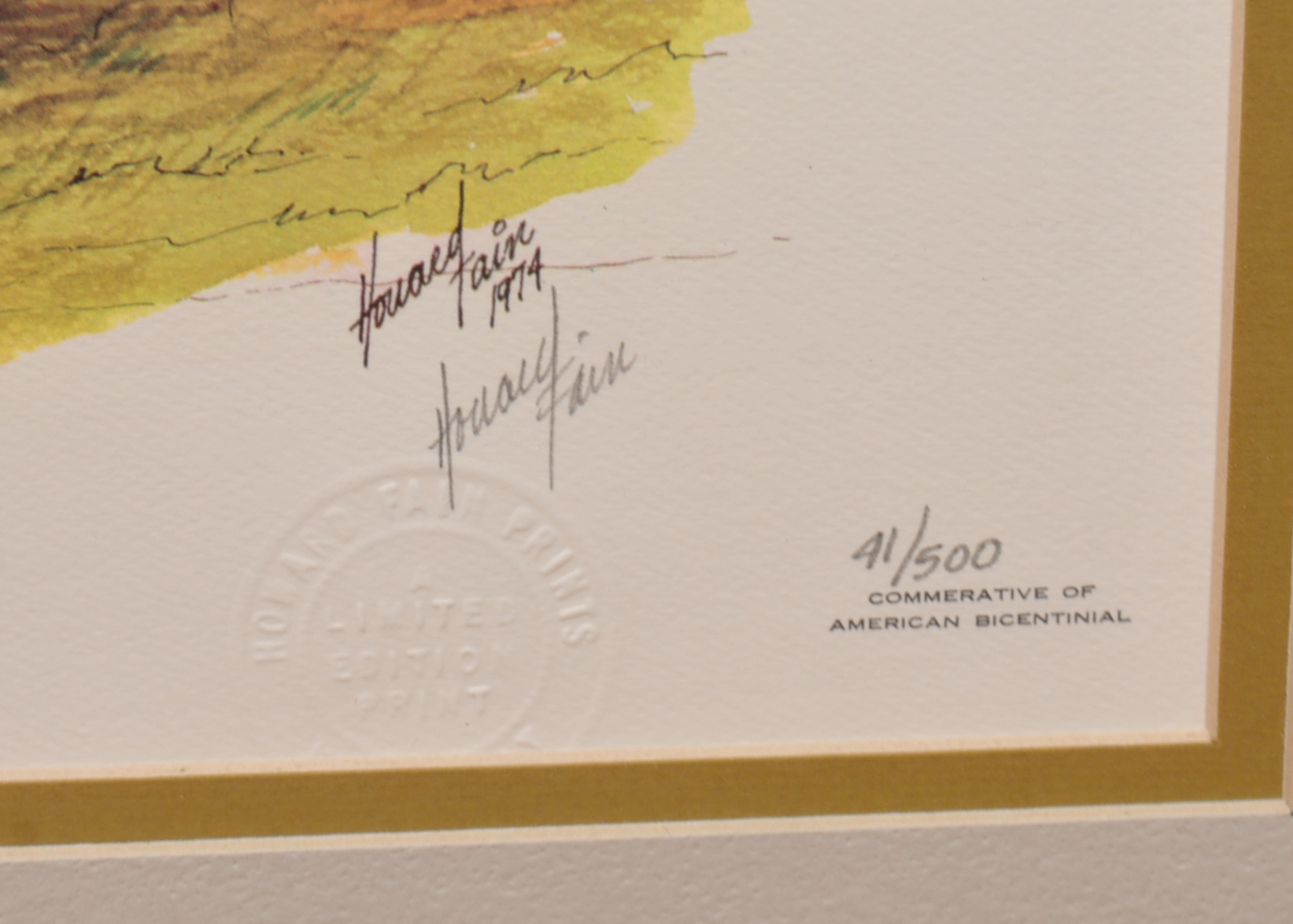 Signed Howard Fain "Pioneers of Progress" Prints