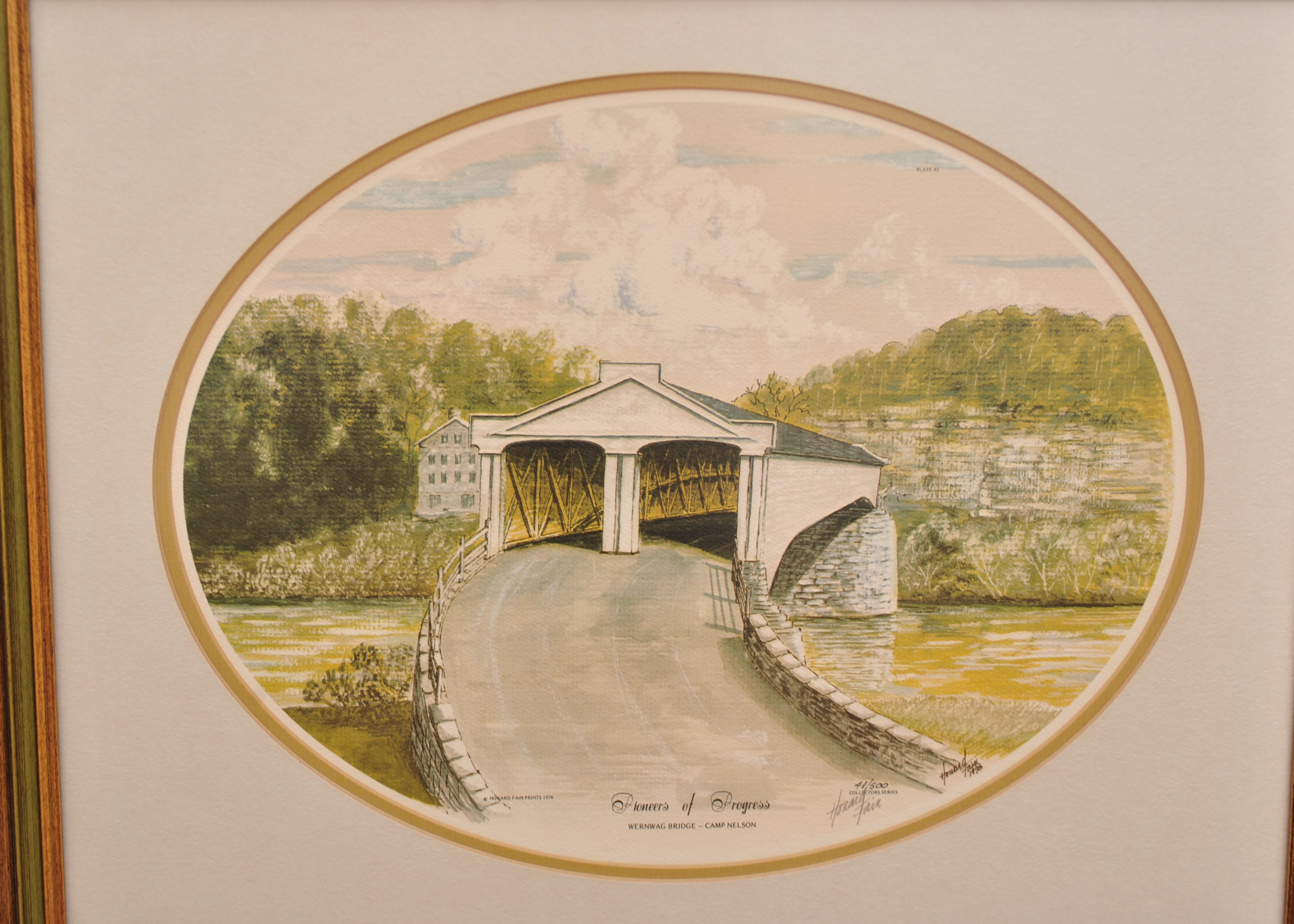 Signed Howard Fain "Pioneers of Progress" Prints