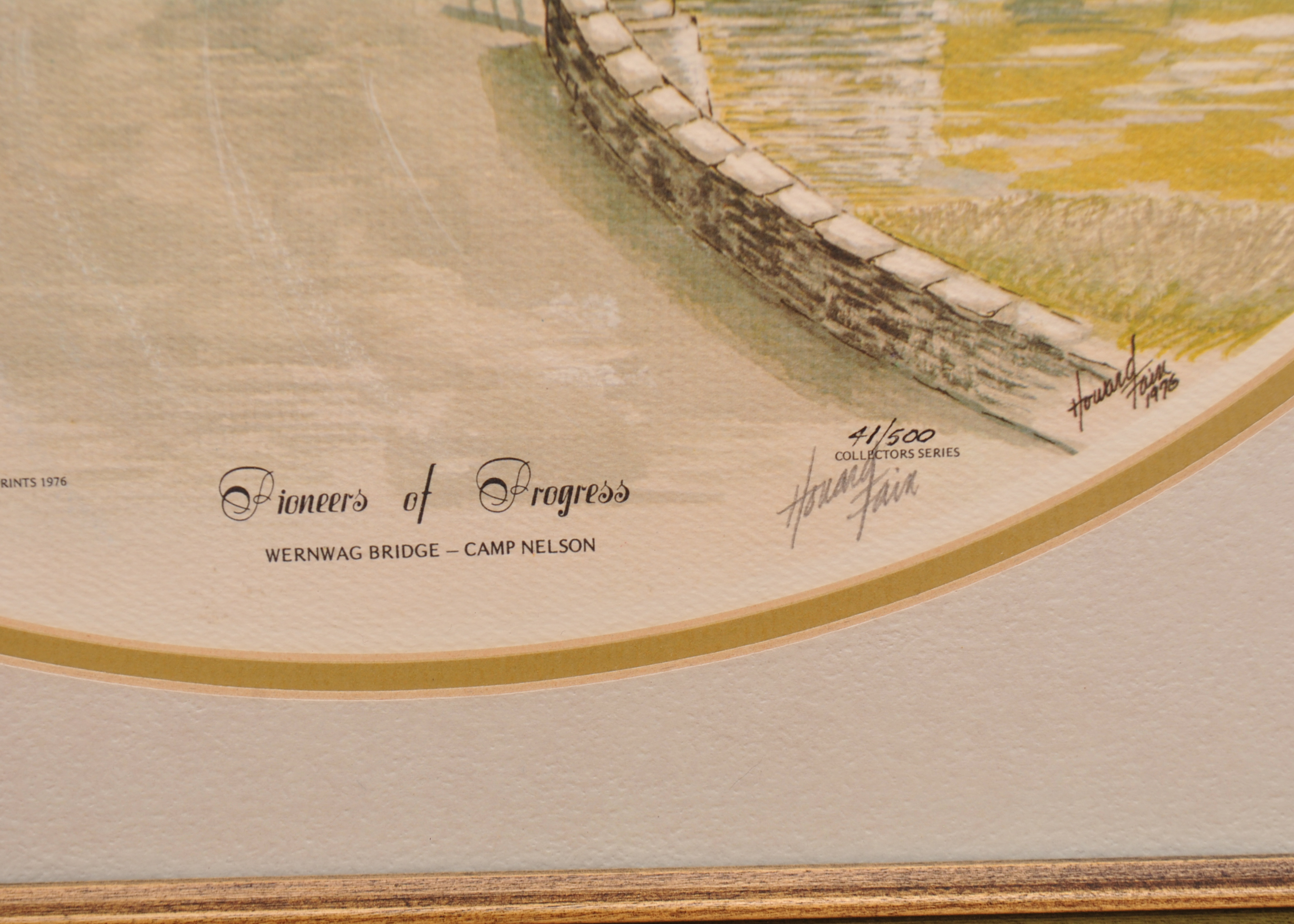 Signed Howard Fain "Pioneers of Progress" Prints