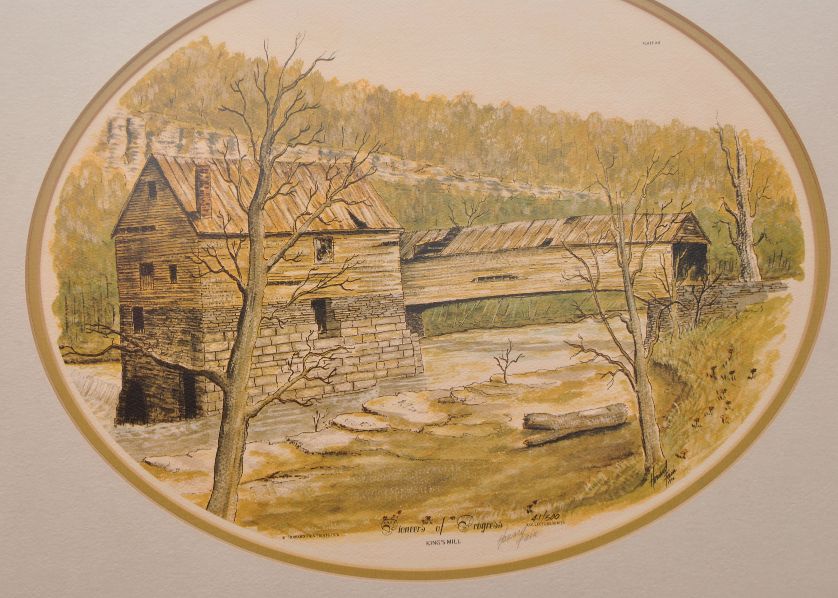 Signed Howard Fain "Pioneers of Progress" Prints