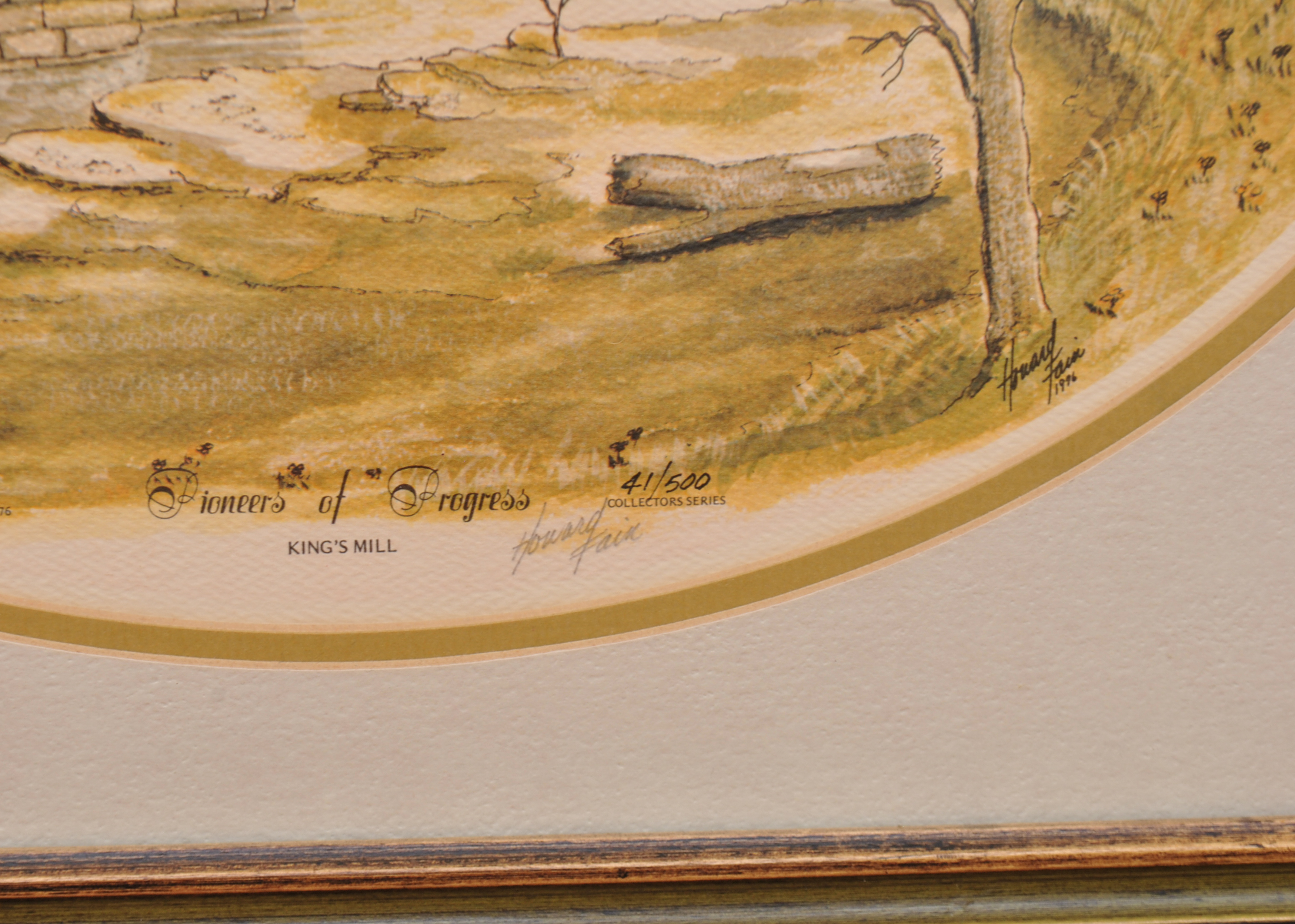 Signed Howard Fain "Pioneers of Progress" Prints