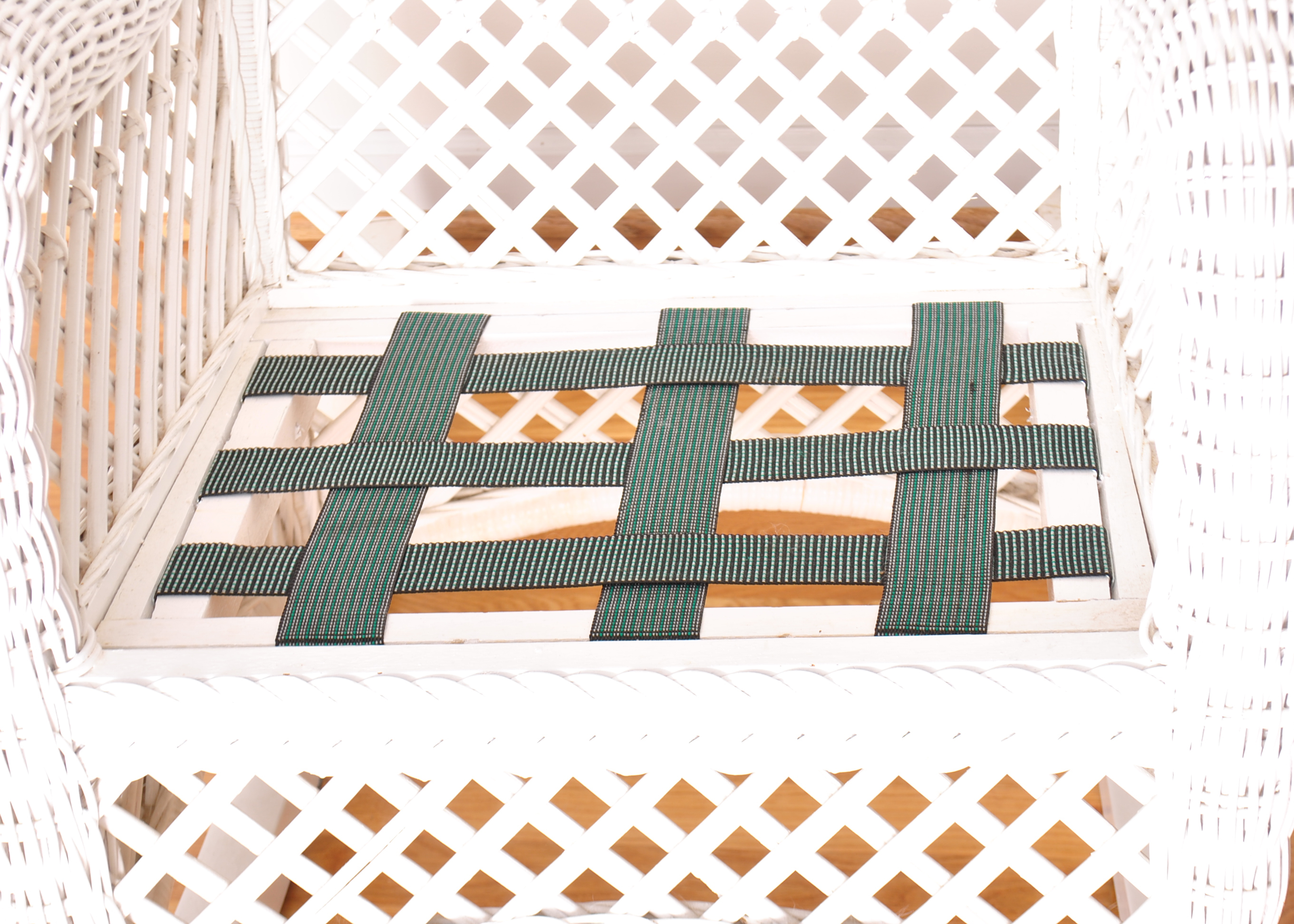 White Wicker Rocking Chair