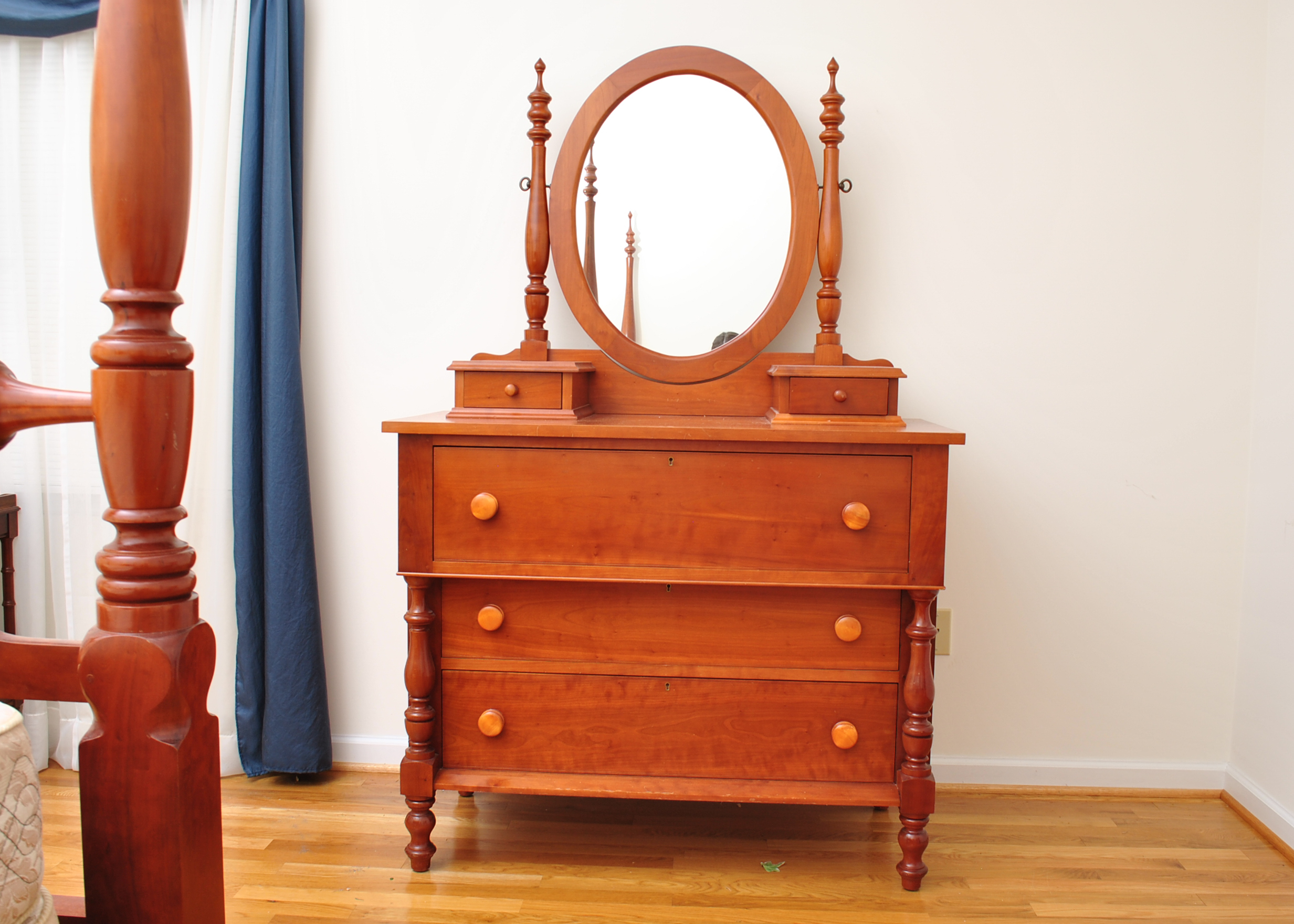 Georgina Federal Reproduction Cherry Dresser