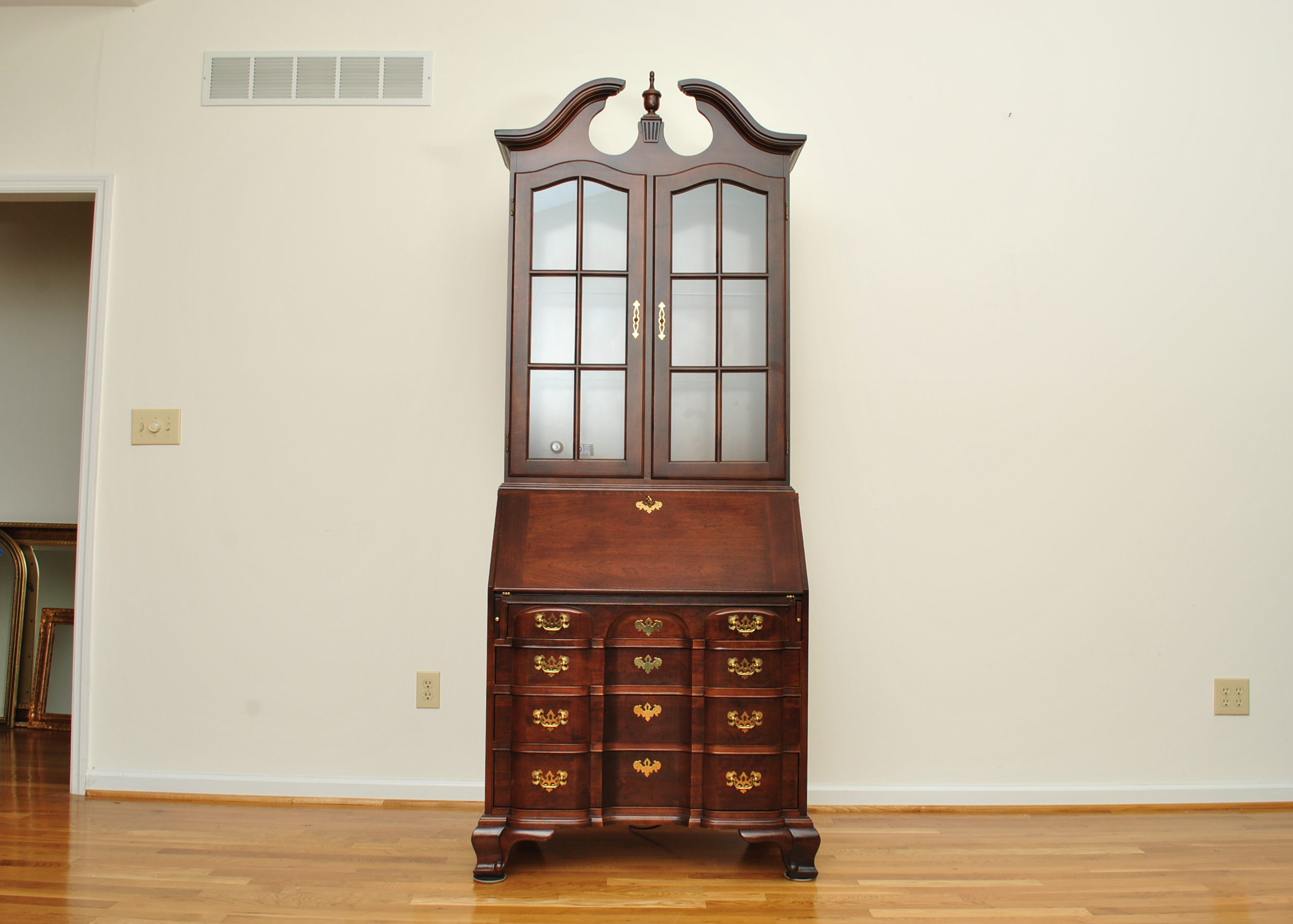 Walnut Queen Anne Style Secretary