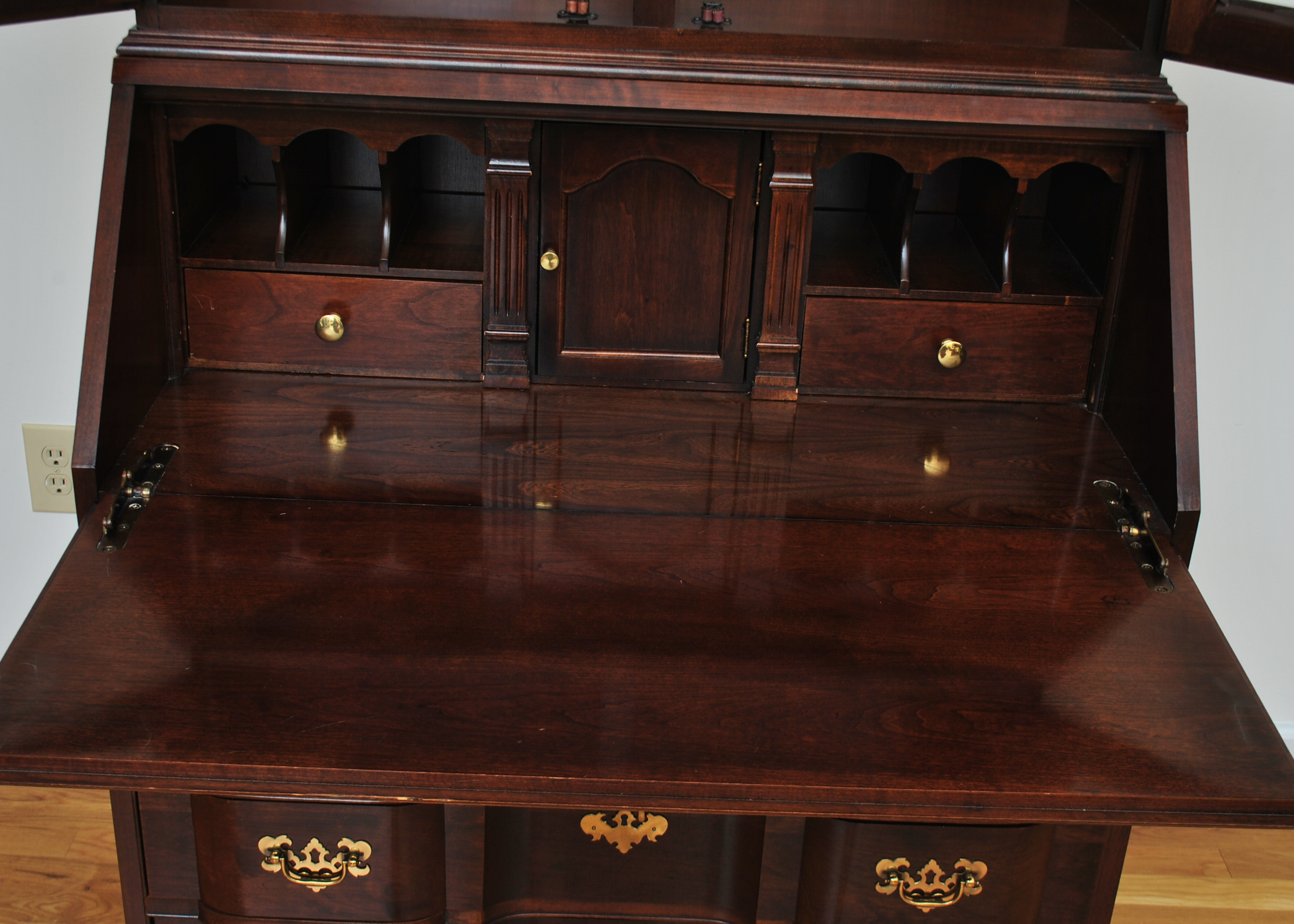 Walnut Queen Anne Style Secretary