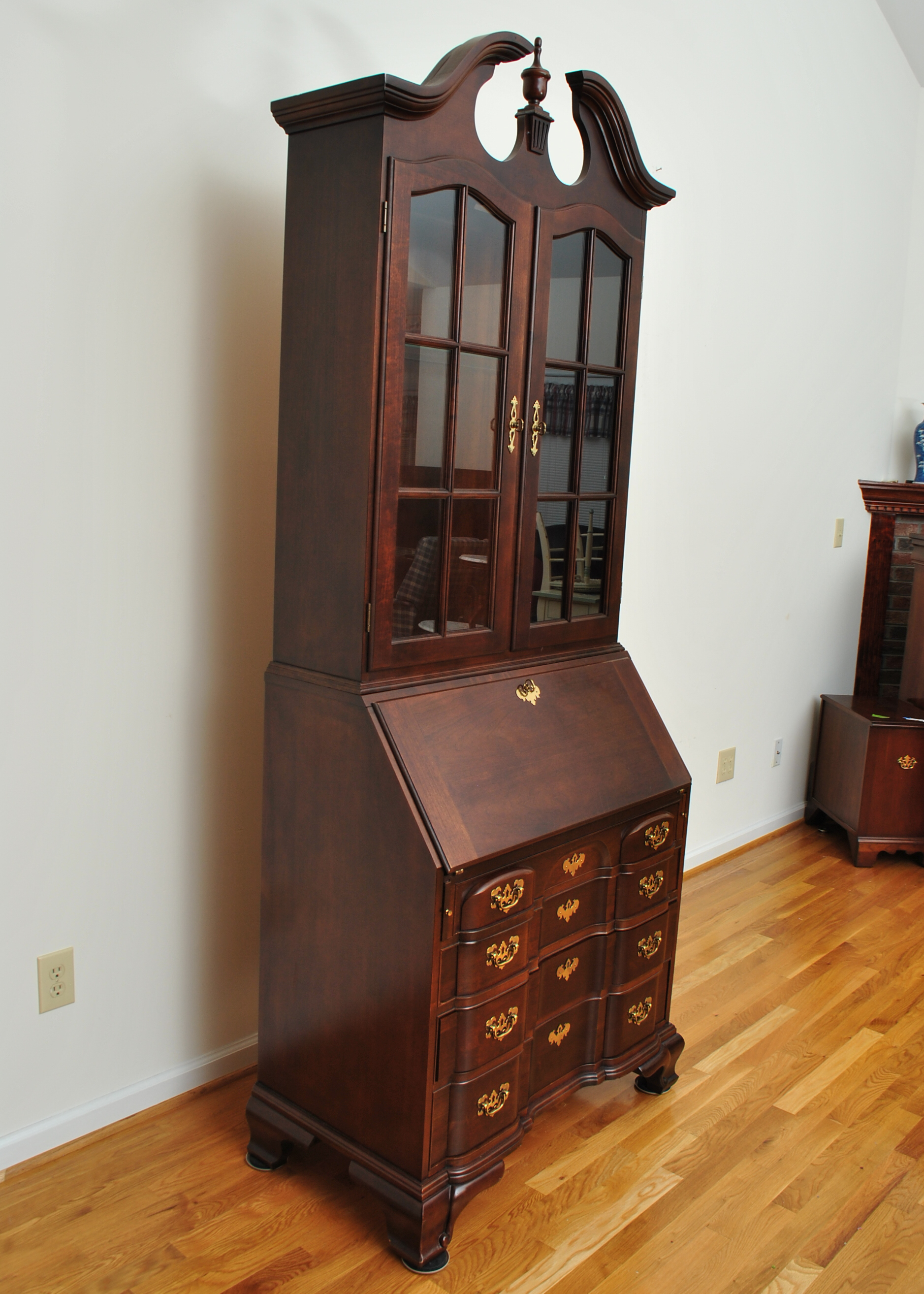 Walnut Queen Anne Style Secretary