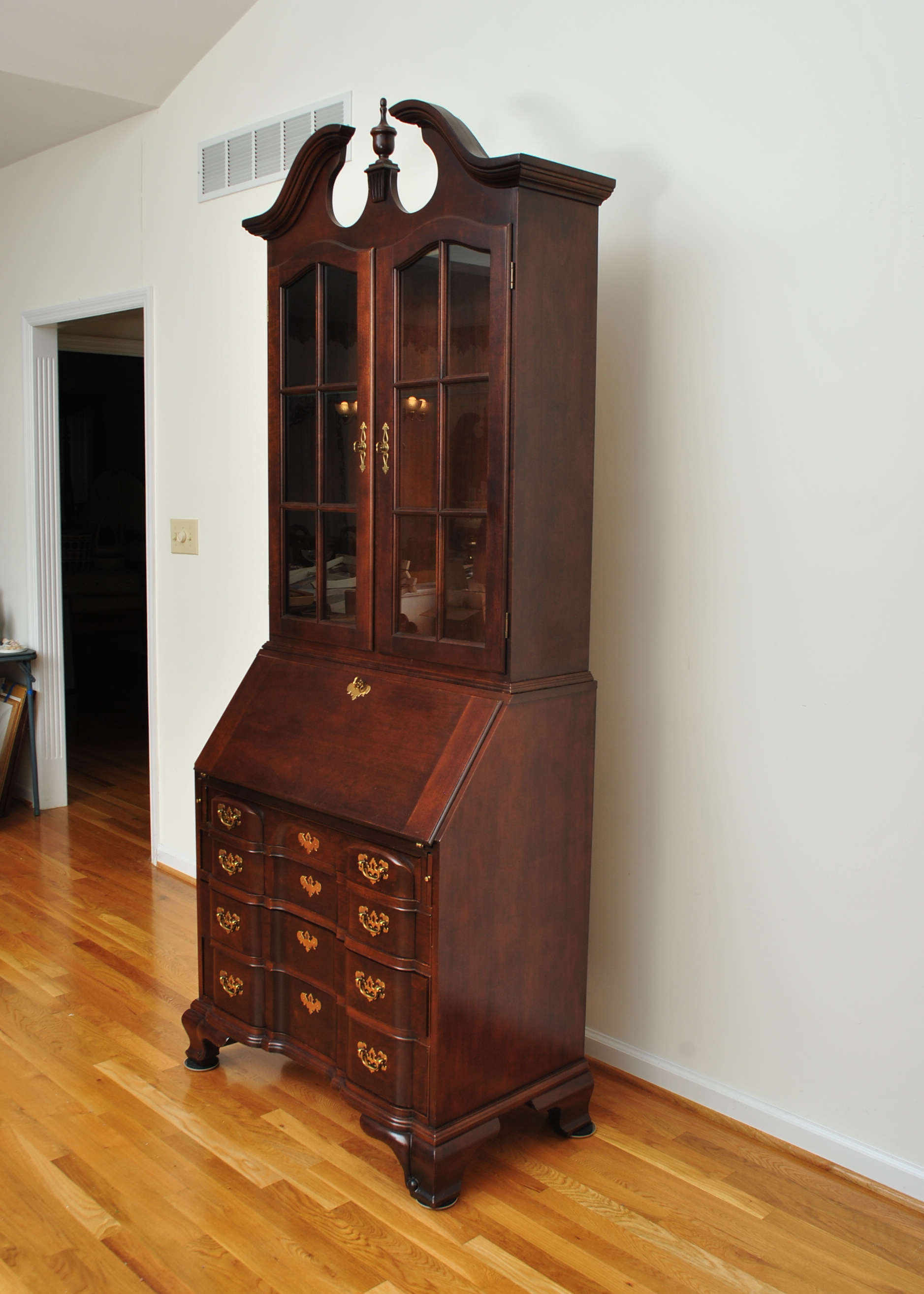 Walnut Queen Anne Style Secretary