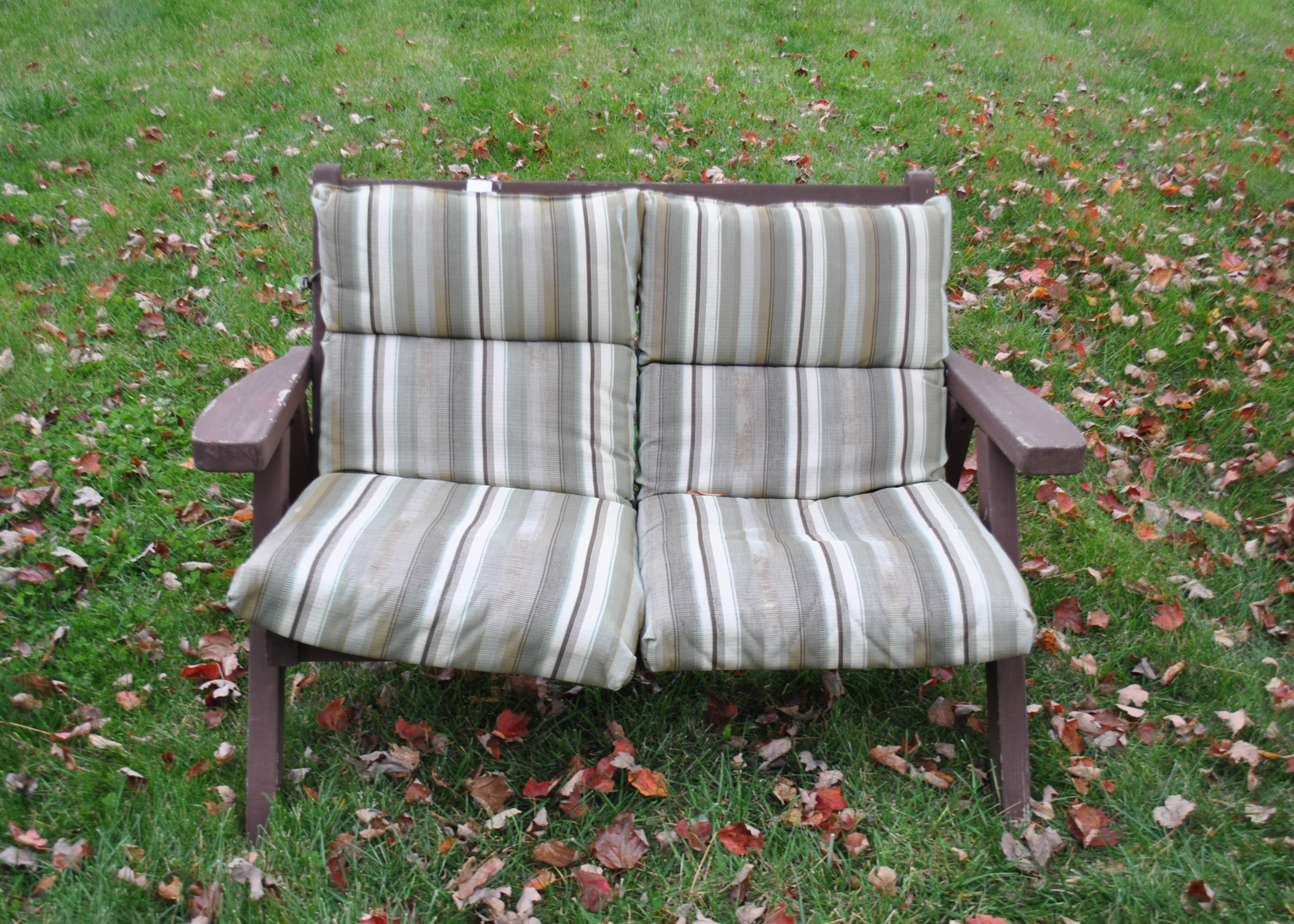 Vintage Seven Piece Brown Wood Patio Set