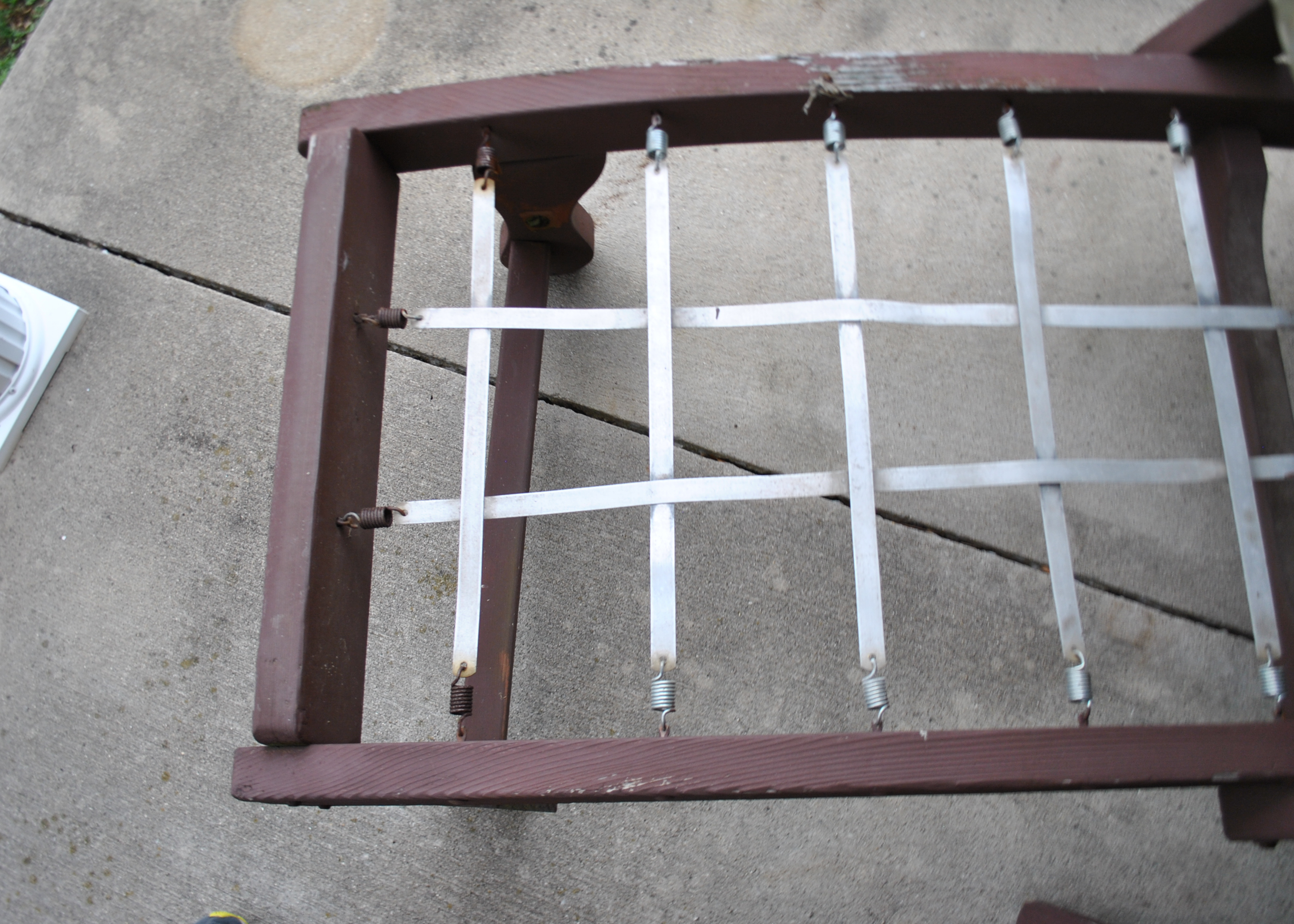 Vintage Seven Piece Brown Wood Patio Set