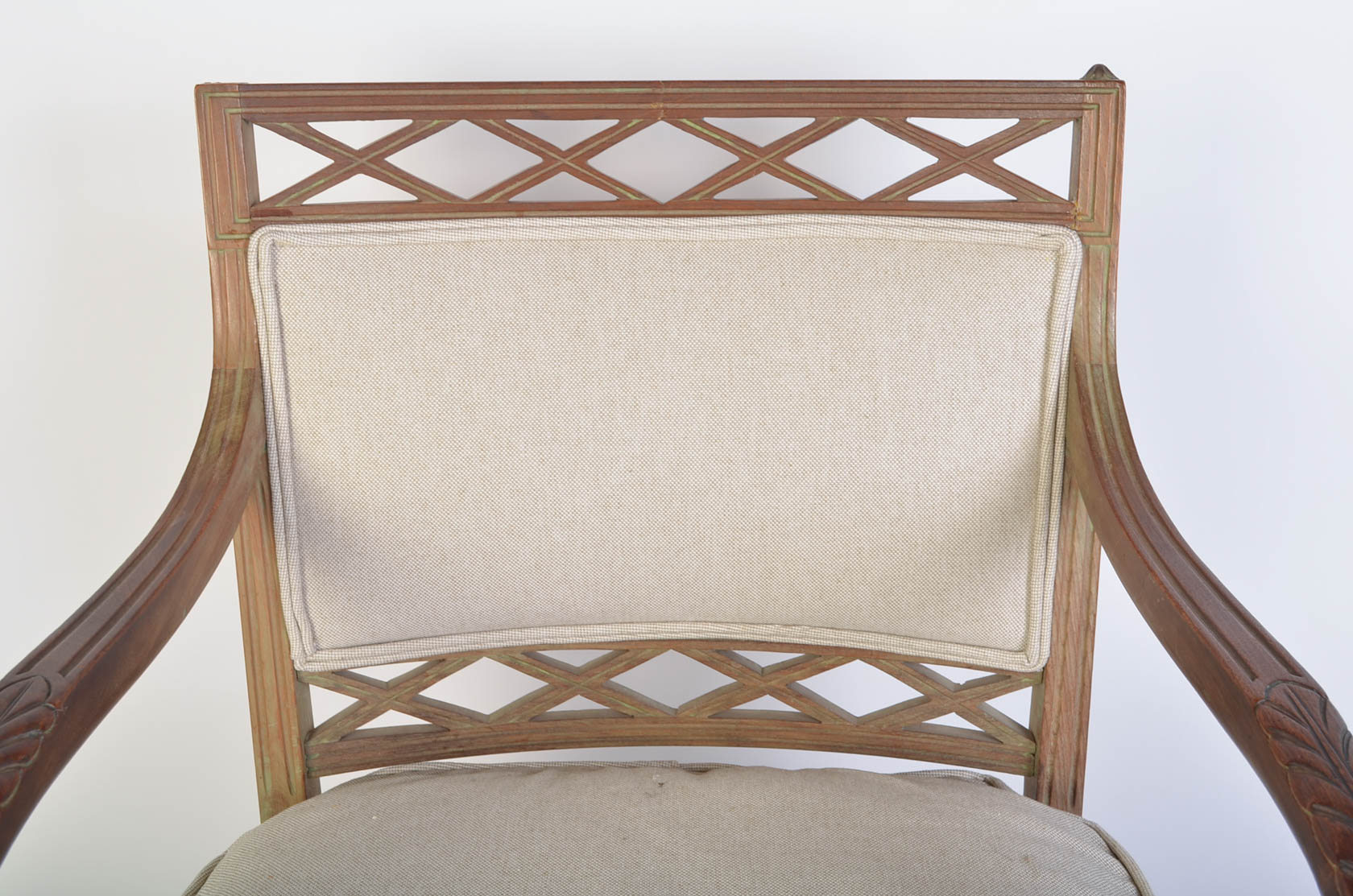 Vintage French Wooden Armchair