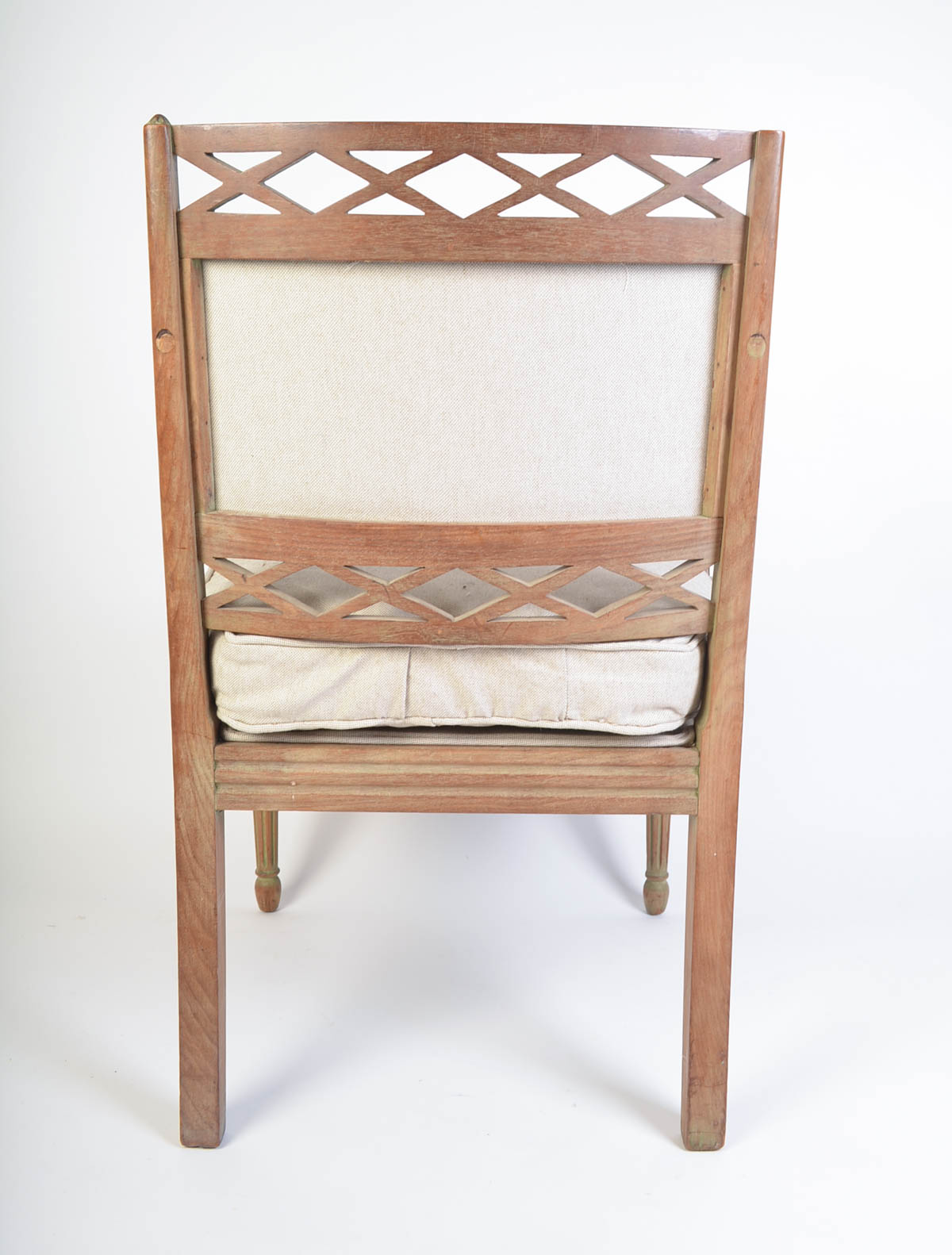 Vintage French Wooden Armchair
