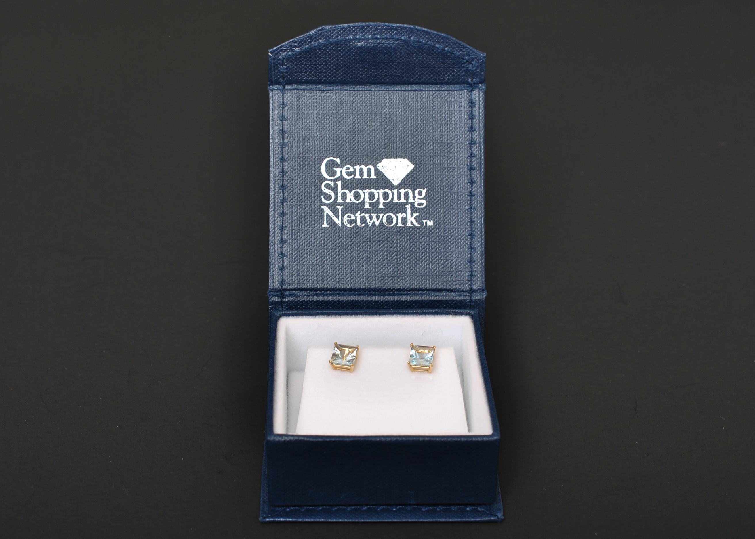 Aquamarine 14K Yellow Gold Earrings