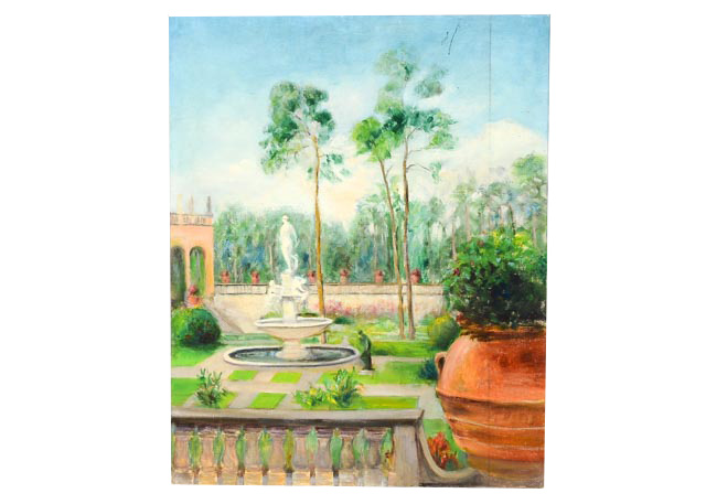 Original Dora G. McCollister Oil Painting "Ringling Art Museum"