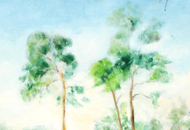 Original Dora G. McCollister Oil Painting "Ringling Art Museum"