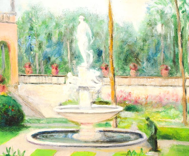 Original Dora G. McCollister Oil Painting "Ringling Art Museum"