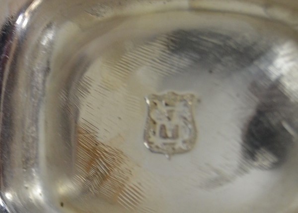 Pair of Silver Plate Salt Wells and Salt Shakers