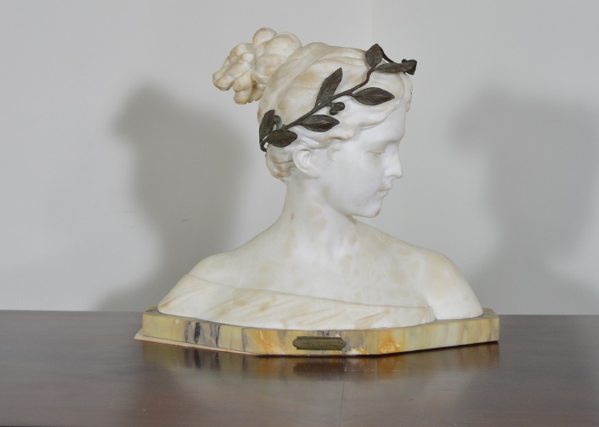 Antonio Garella Alabaster Bust- Poesie