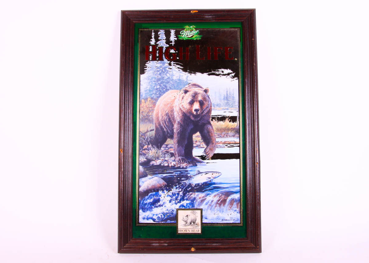 Beer Themed Bar Mirror Collection