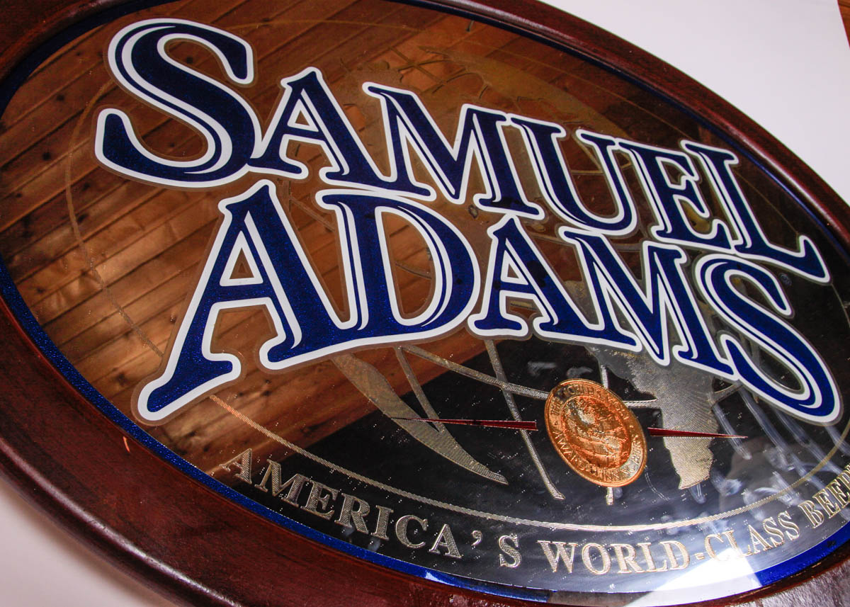 Samuel Adams Oval Framed Mirror