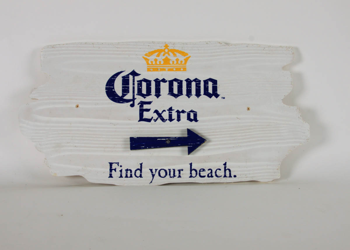 Wooden Corona Extra Sign
