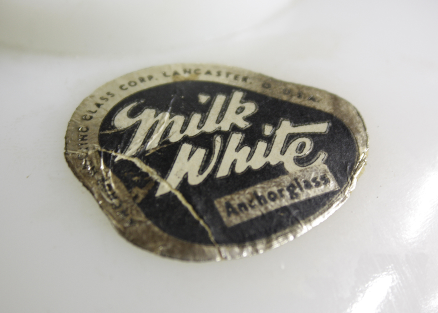 Trio of Milk White Anchorglass Lace Edge