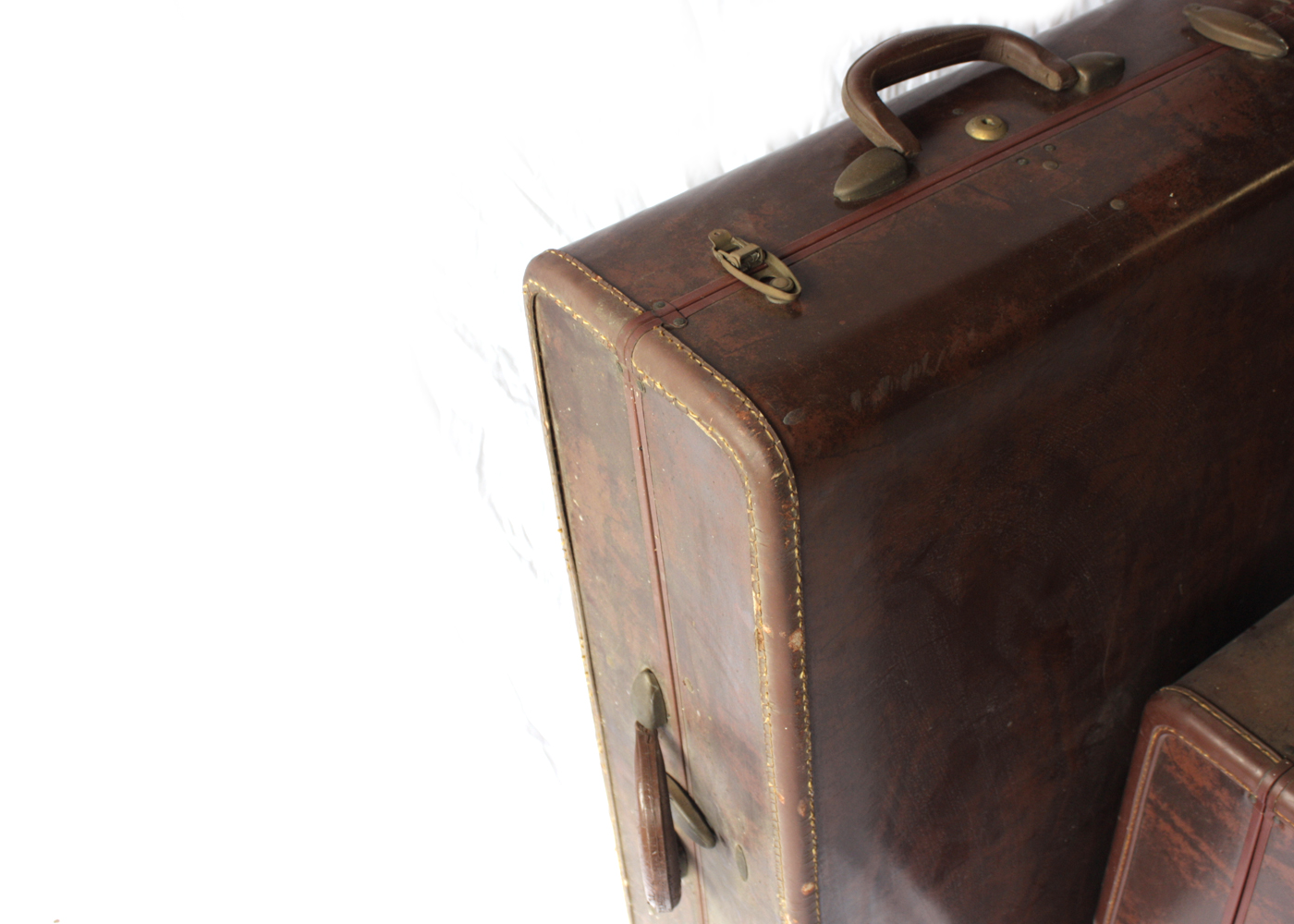 Pair of 1940s Samsonite Luggage Pieces