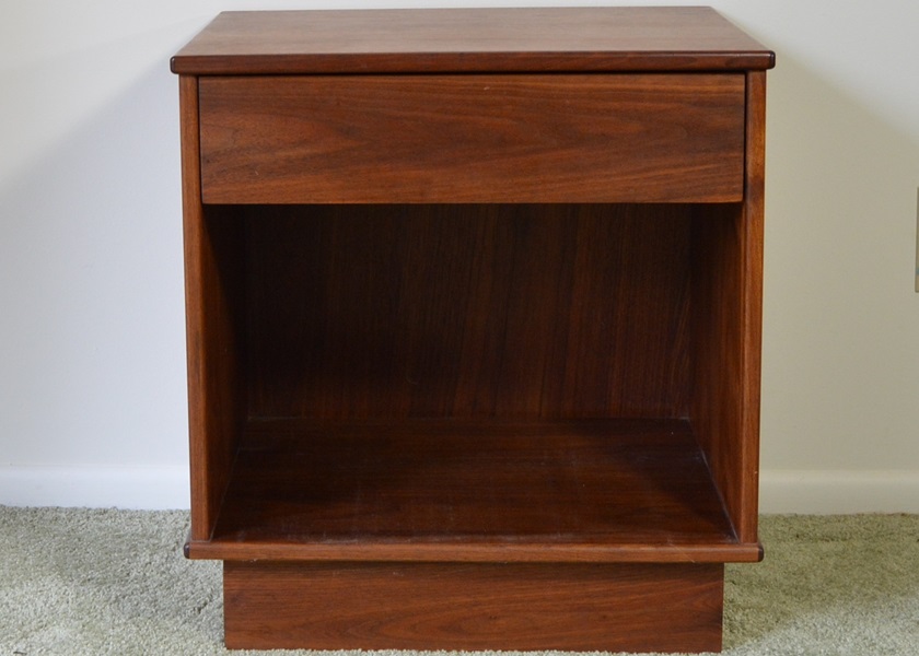 Mid Century Modern Walnut Side Table