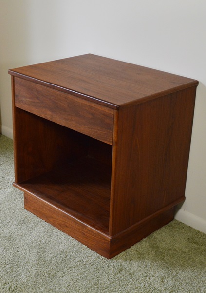 Mid Century Modern Walnut Side Table